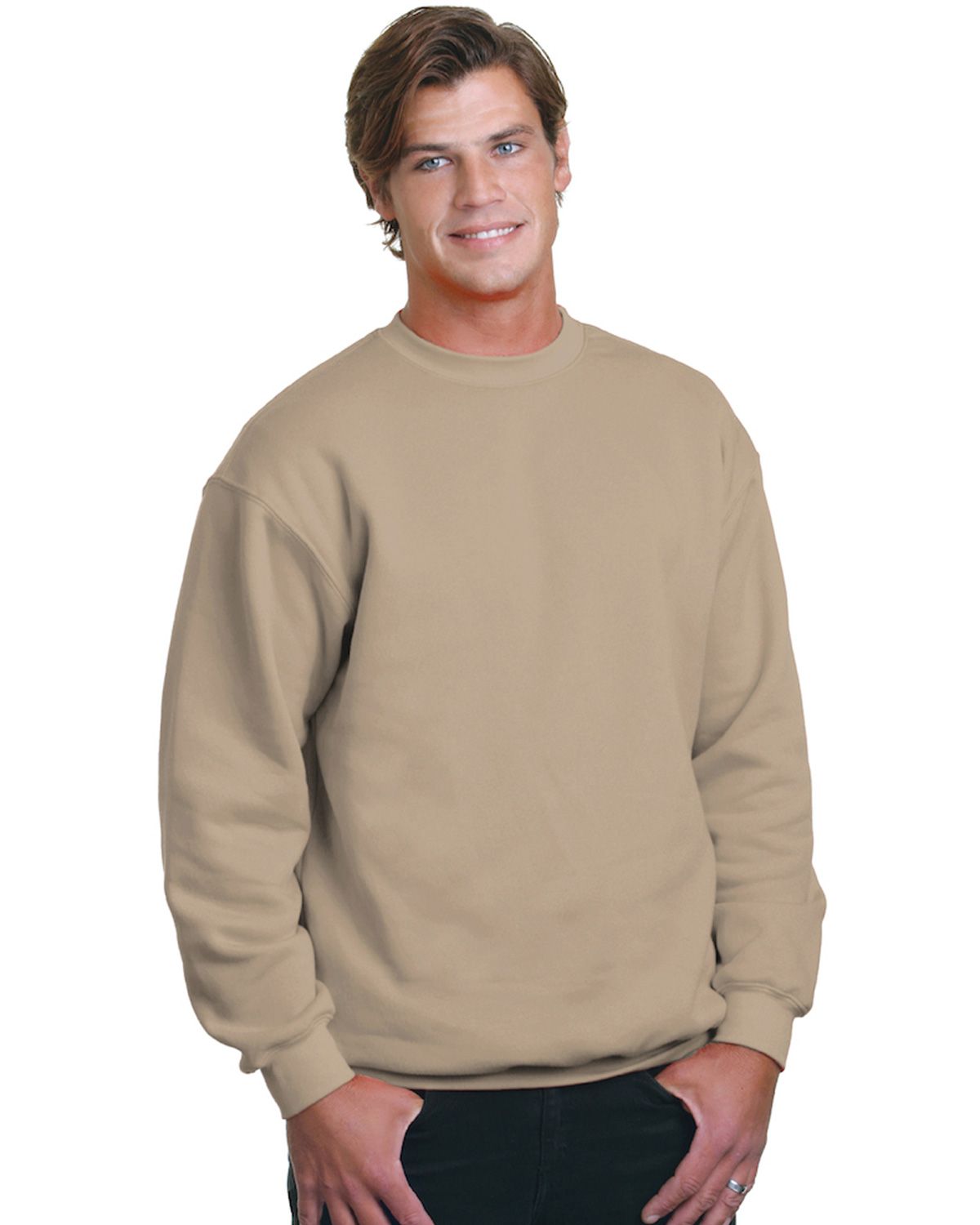 Bayside BA1102 Bayside BA1102 Men's Crewneck Sweatshirt