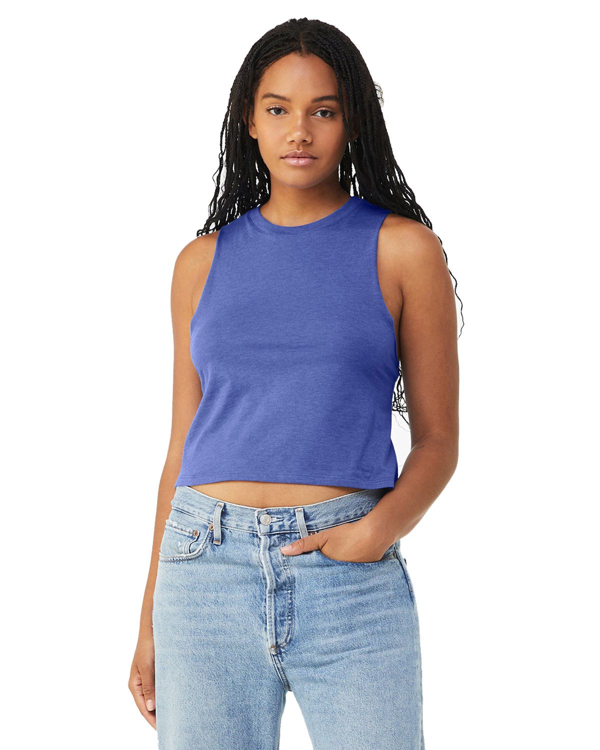 Bella Canvas 6682 Women's Racerback Cropped Tank