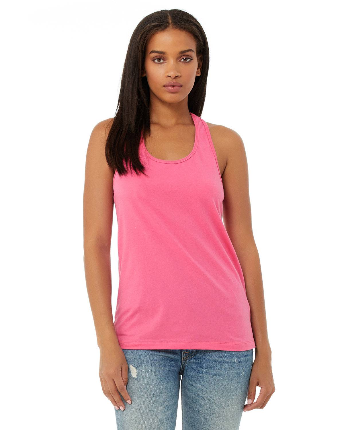 Bella + Canvas B6008, Women's Jersey Racerback Tank