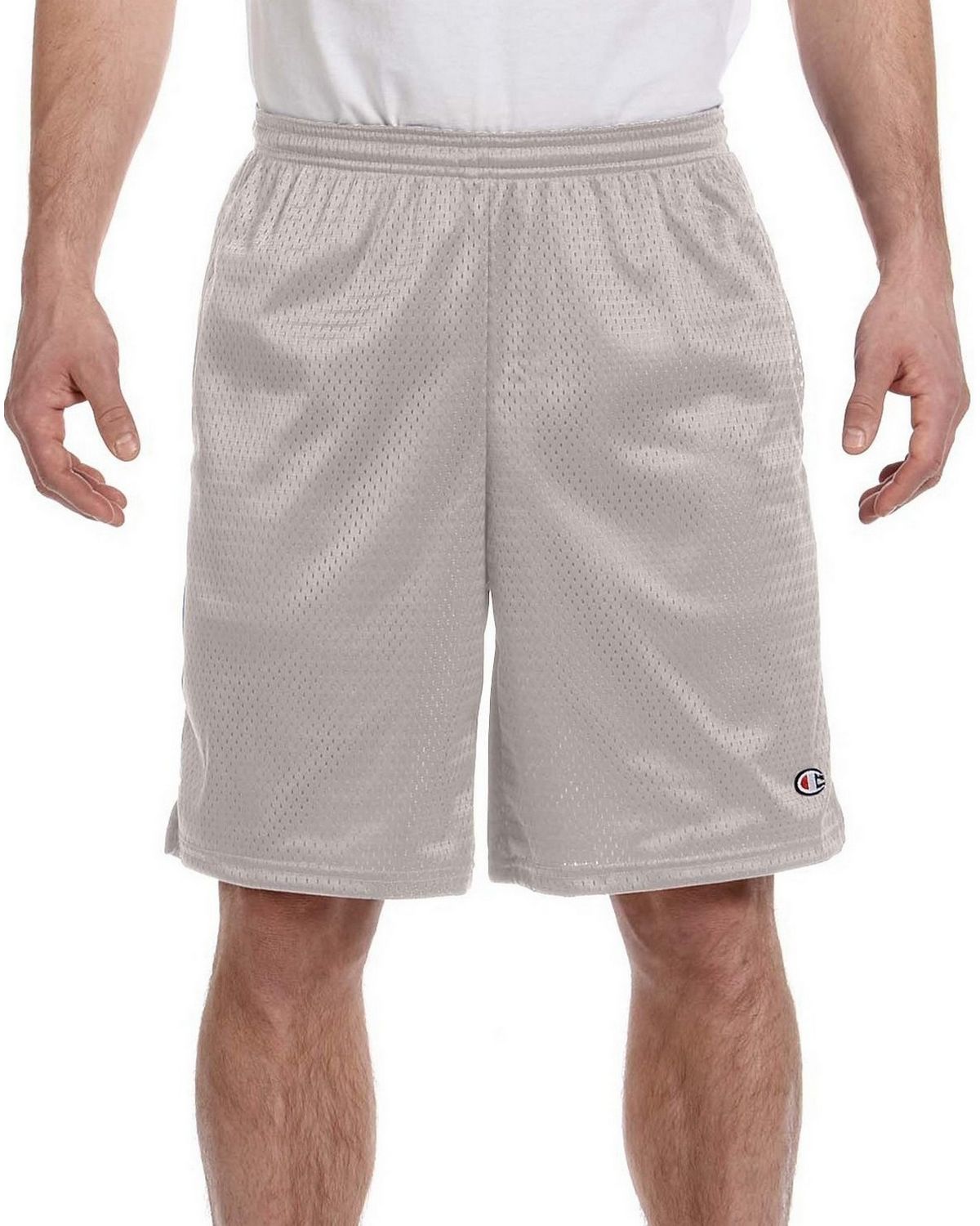 Champion Mesh Shorts with Pockets Athletic Grey M