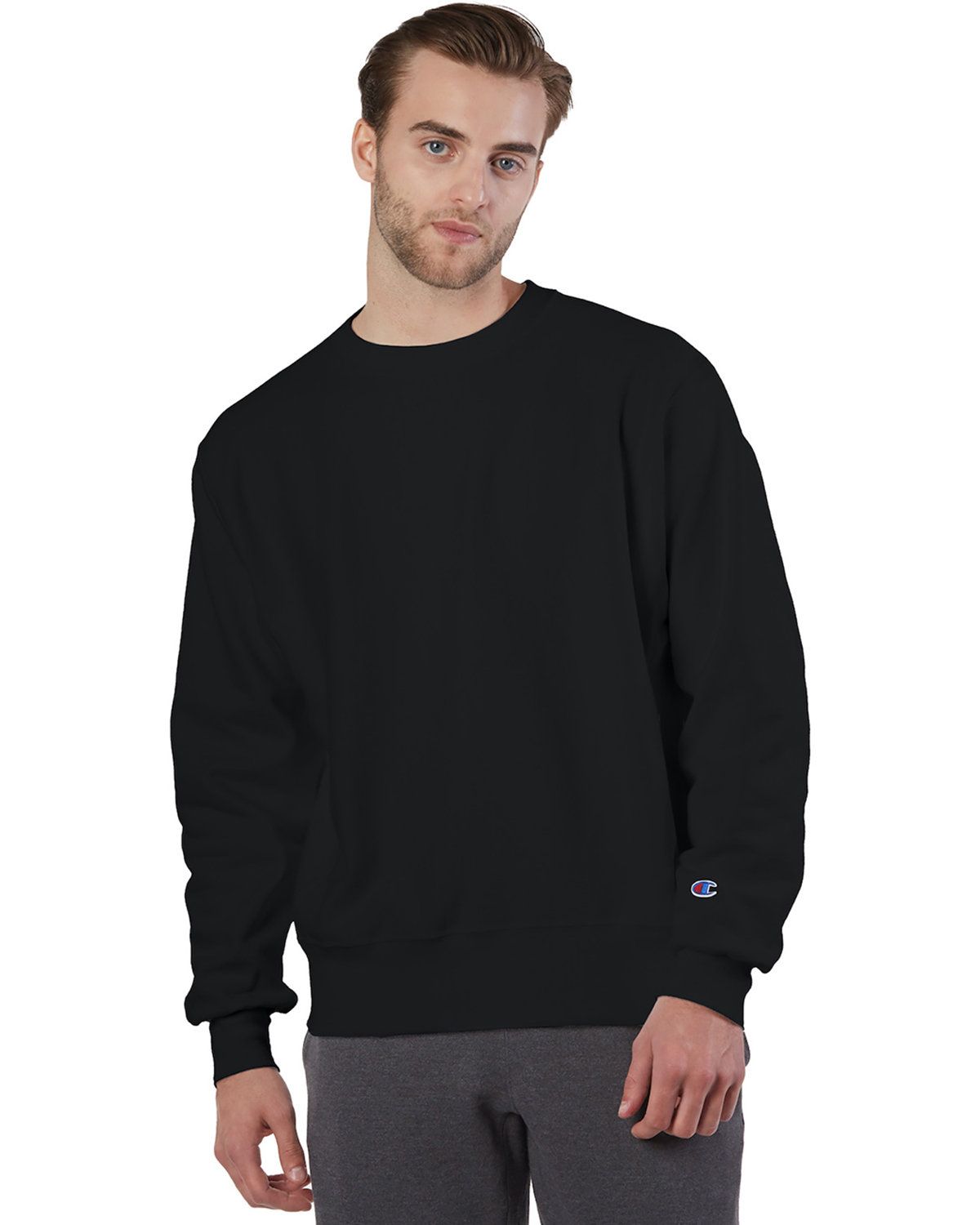 Fashion champion men's reverse weave crew