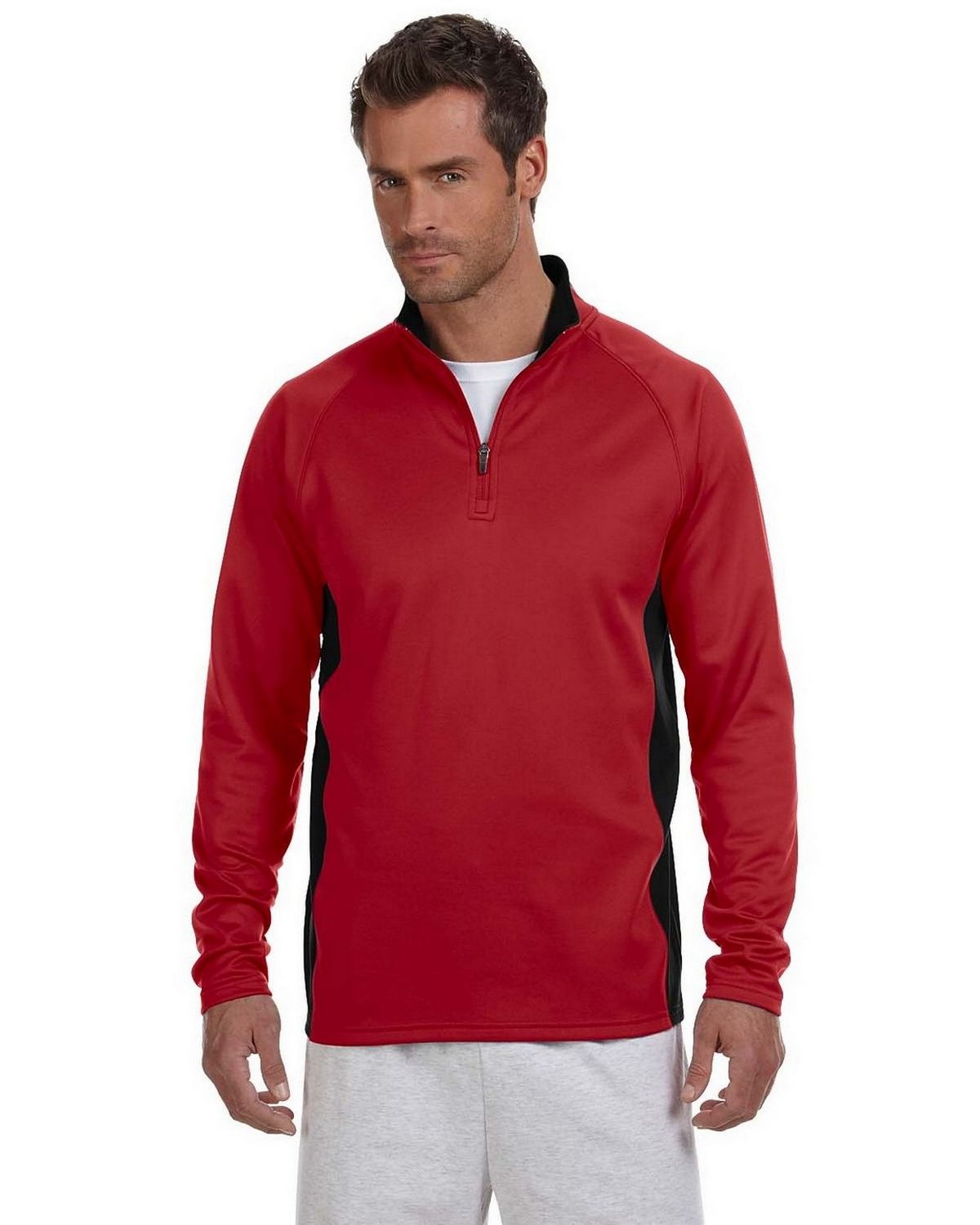 Champion S230 Men s Performance Colorblock Quarter Zip Pullover