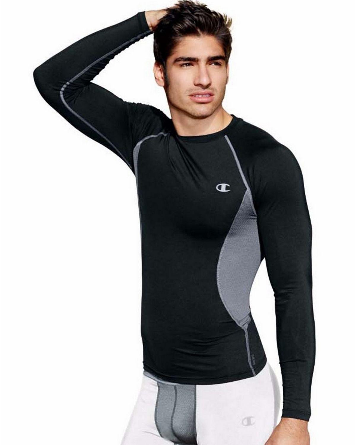 Champion T0136T Men s Gear Compression Long Sleeve Tee