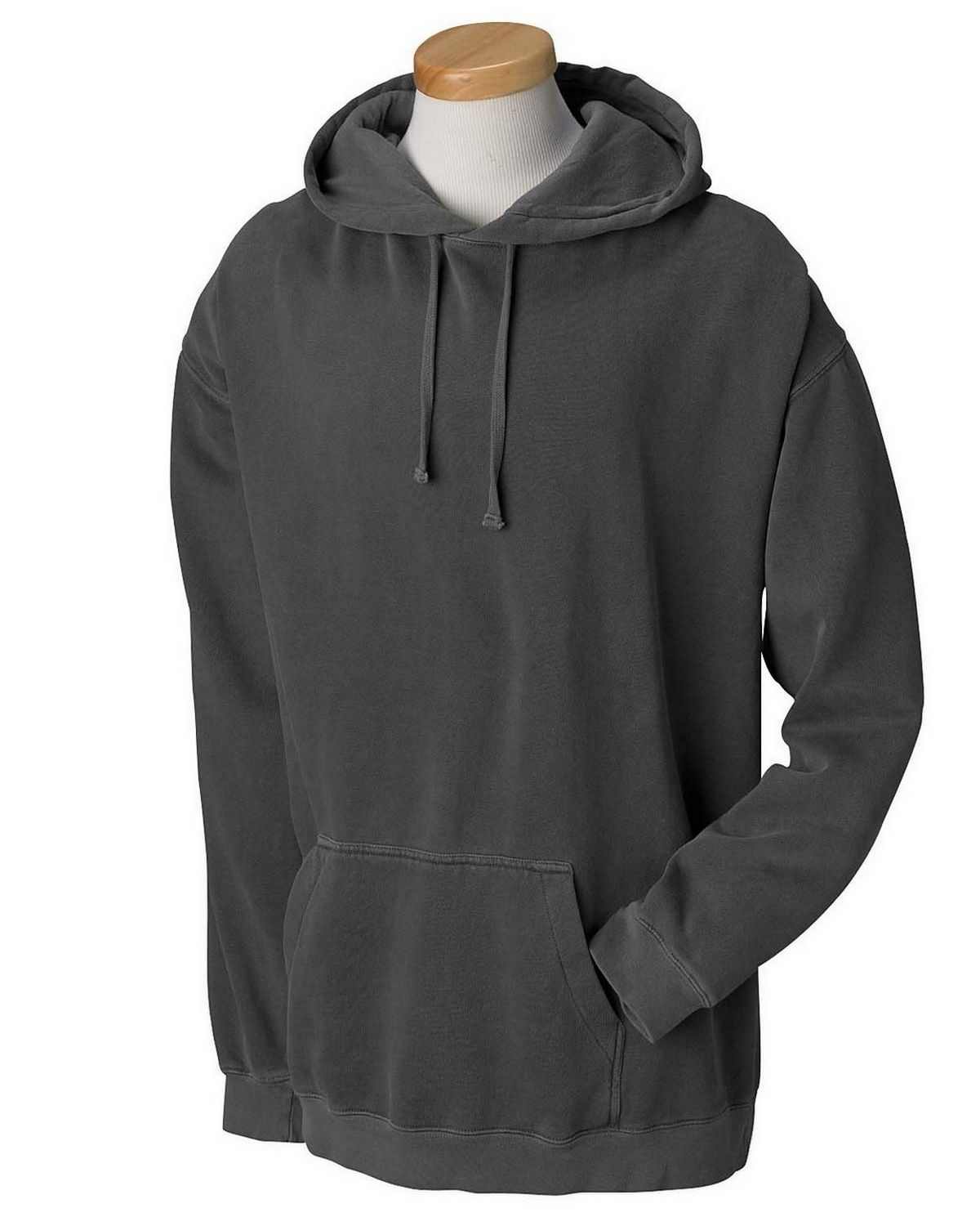 Comfort Colors 1567 Garment Dyed Hooded Sweatshirt Pepper M