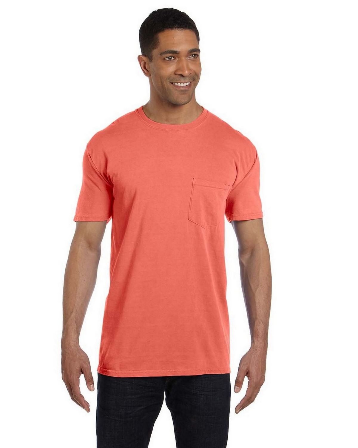 ★KIRSH★ Lettering Slim Fit T-Shirt Salmon KIRSH LETTERING SLIM FIT T-SHIRT [SALMON] - KIRSH | 60