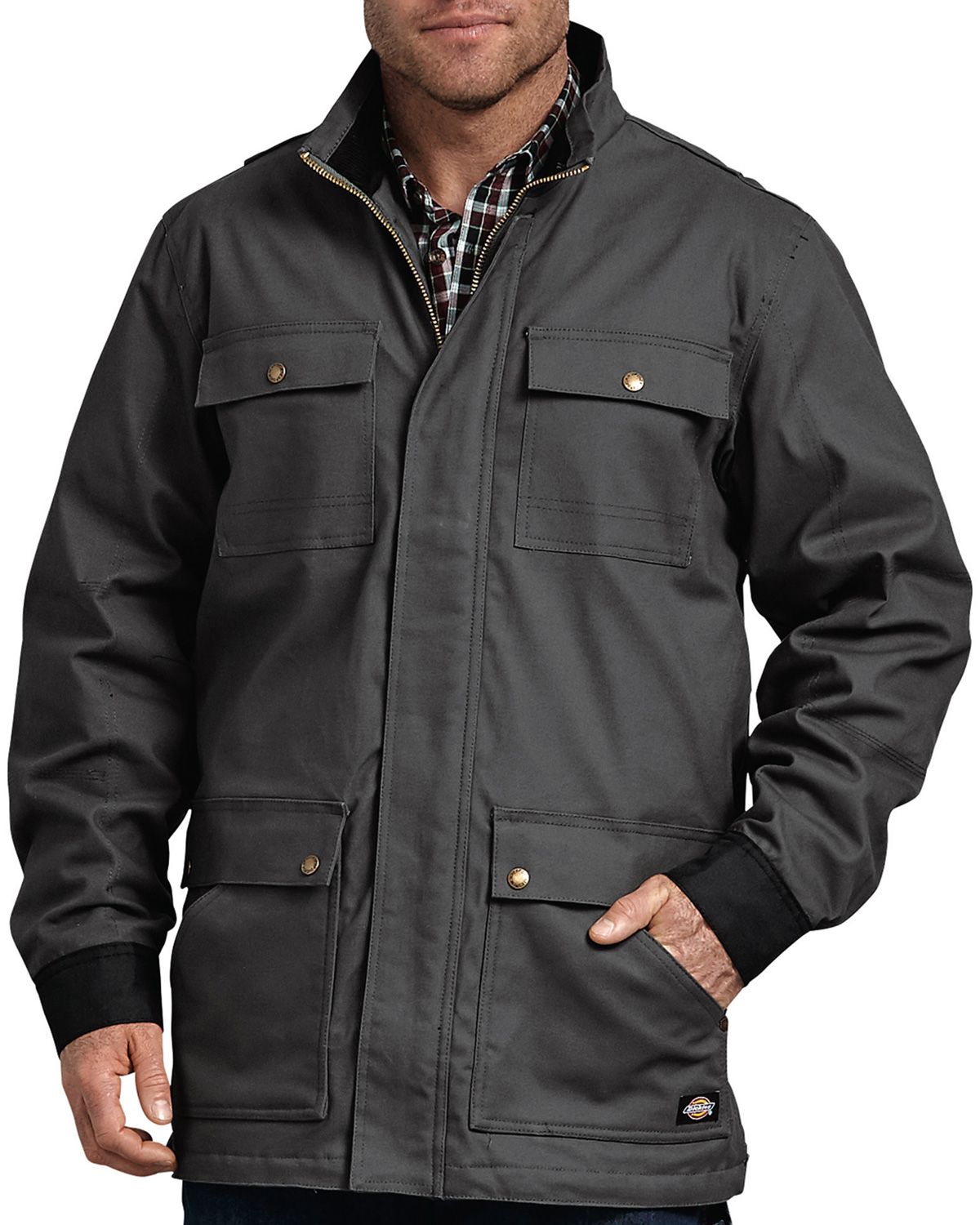 NO COLLAR DUCK ジャケット Dickies TC476 Men's FLEX Sanded Duck Mobility Coat