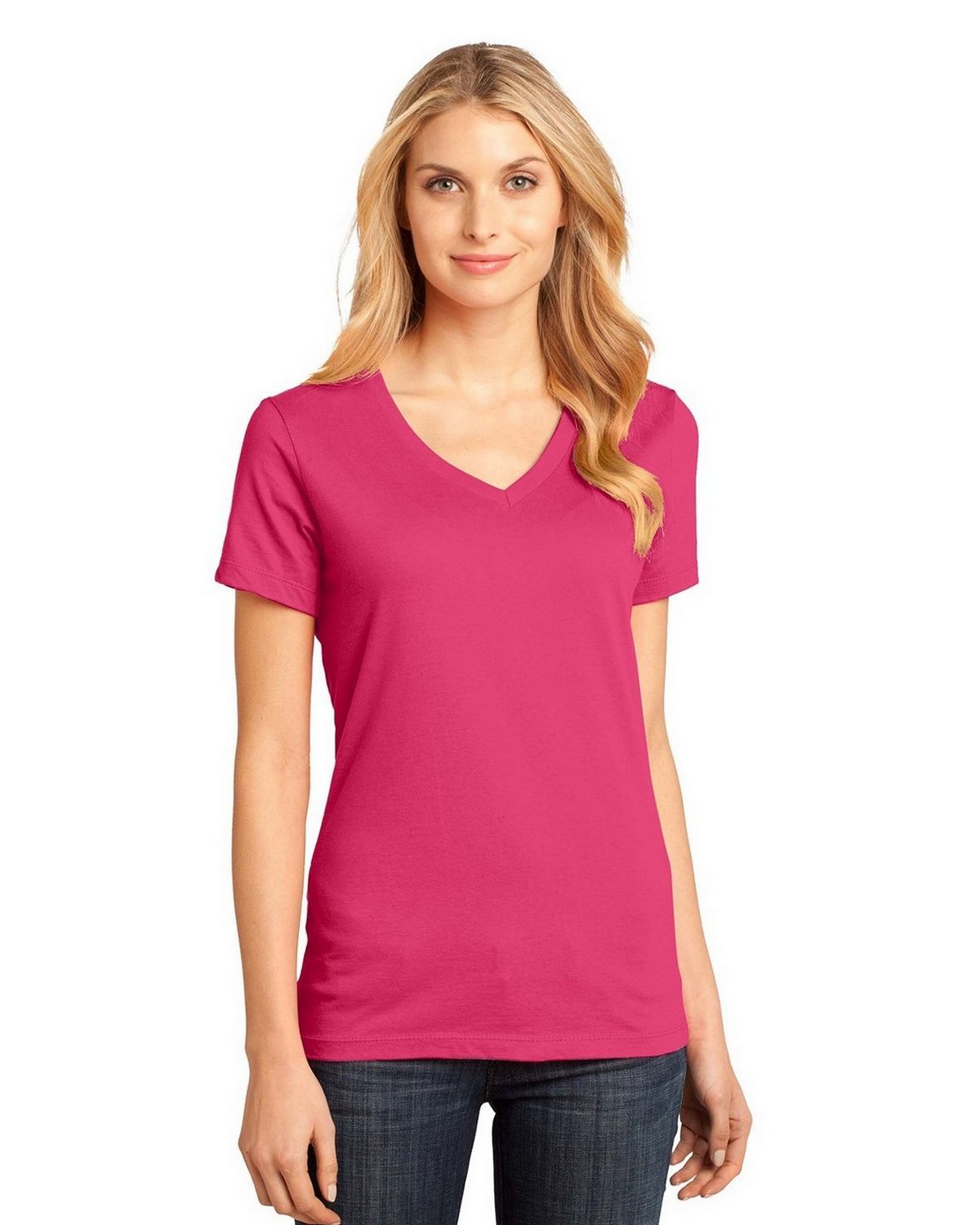 District DM1170L Women's Perfect V-Neck Tee