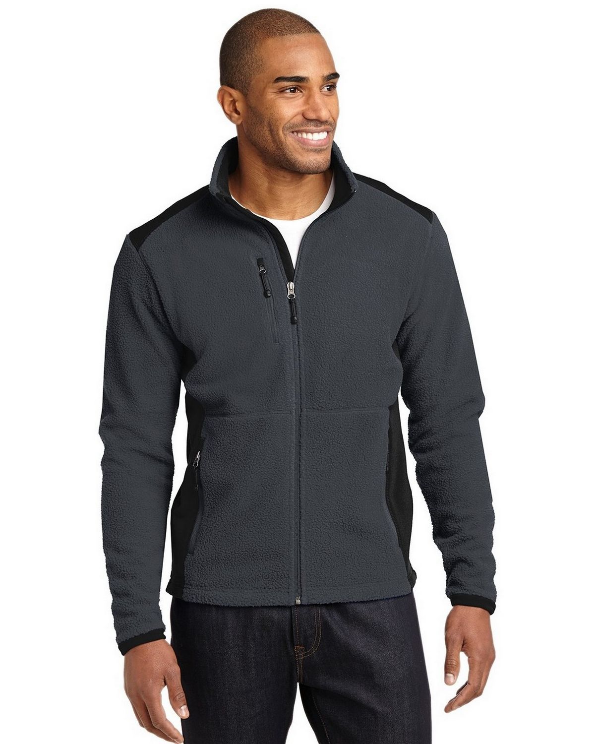 Eddie Bauer EB232 Men's Full Zip Sherpa Fleece Jacket