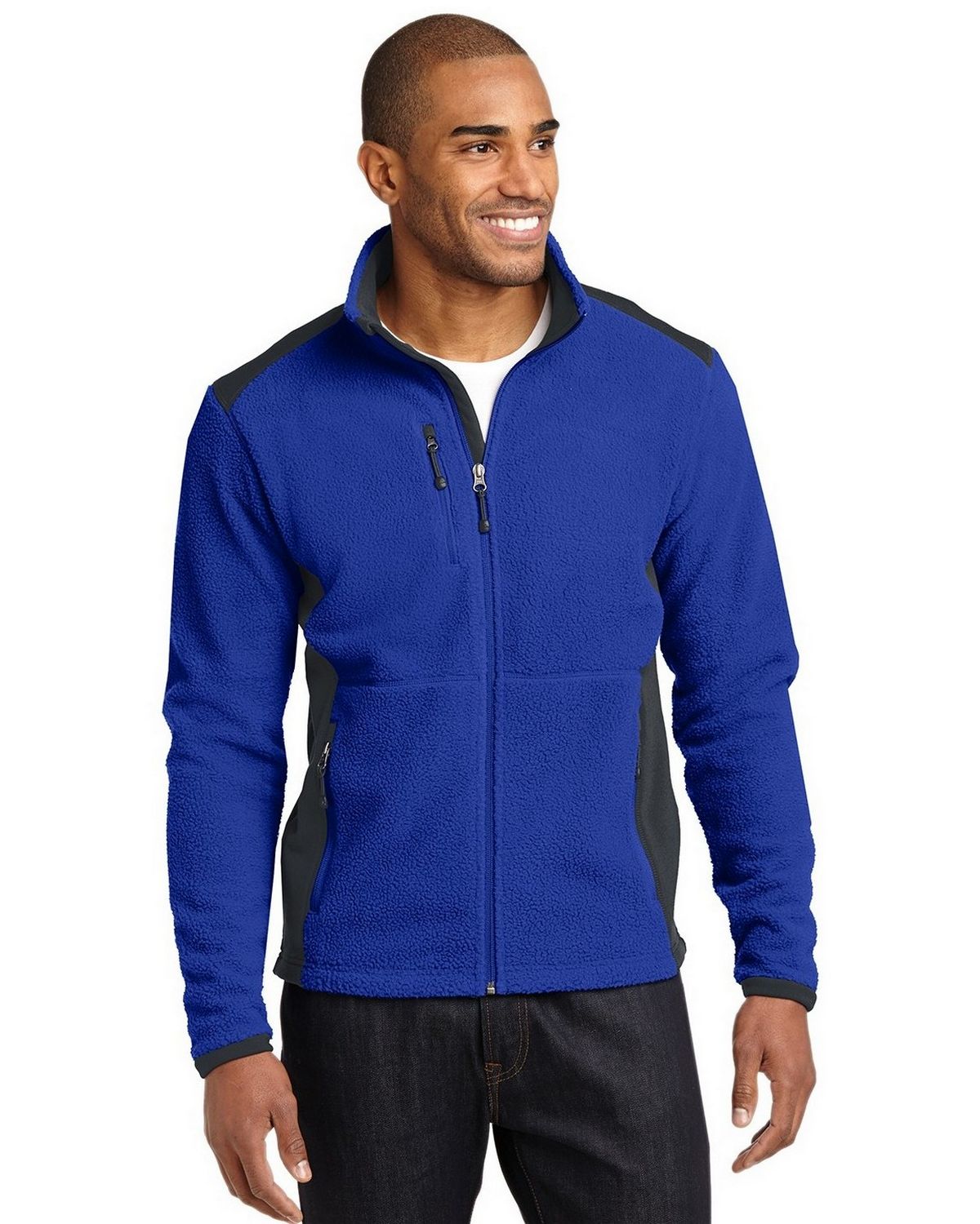 Eddie Bauer EB232 Men's Full Zip Sherpa Fleece Jacket