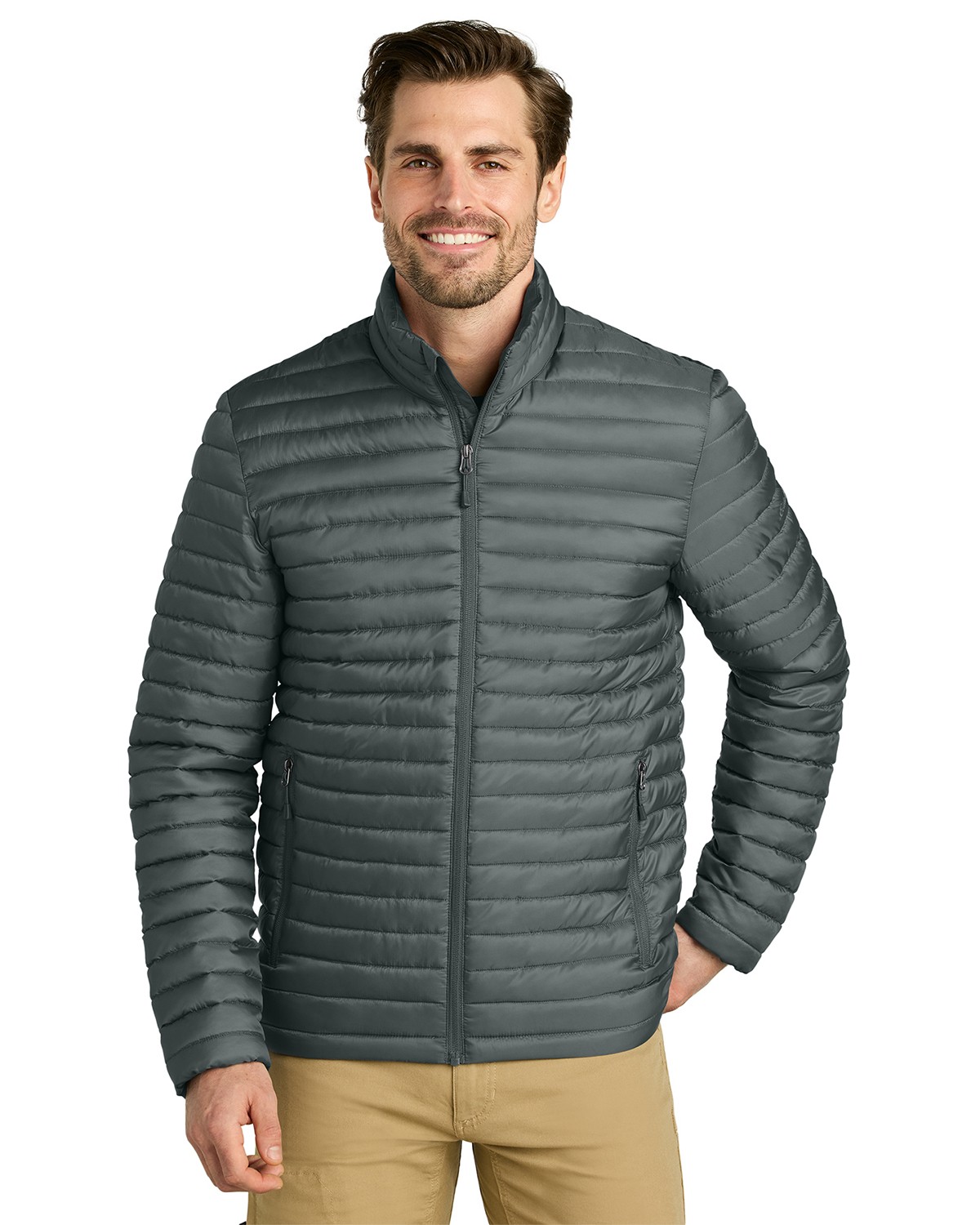 Eddie Bauer EB514 Men's Packable Quilted Full-Zip Jacket
