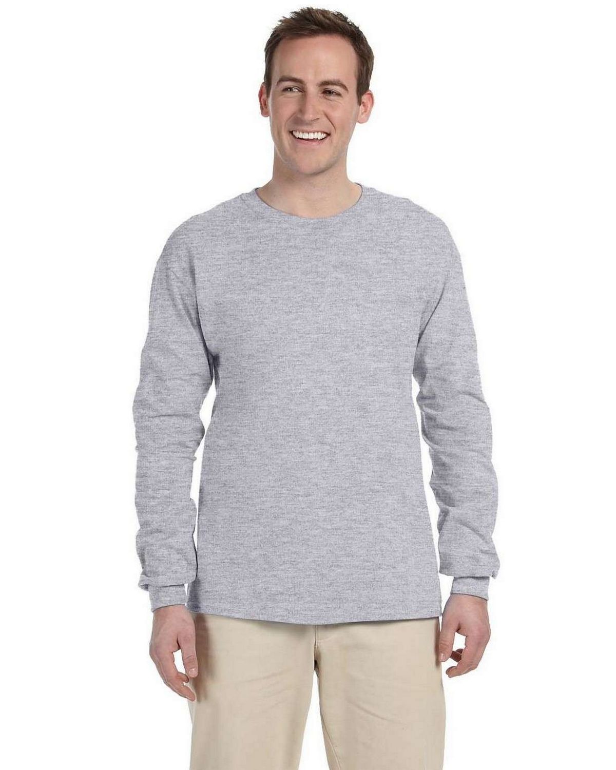 Fruit Of The Loom 4930 Men's Cotton Long-Sleeve T-Shirt