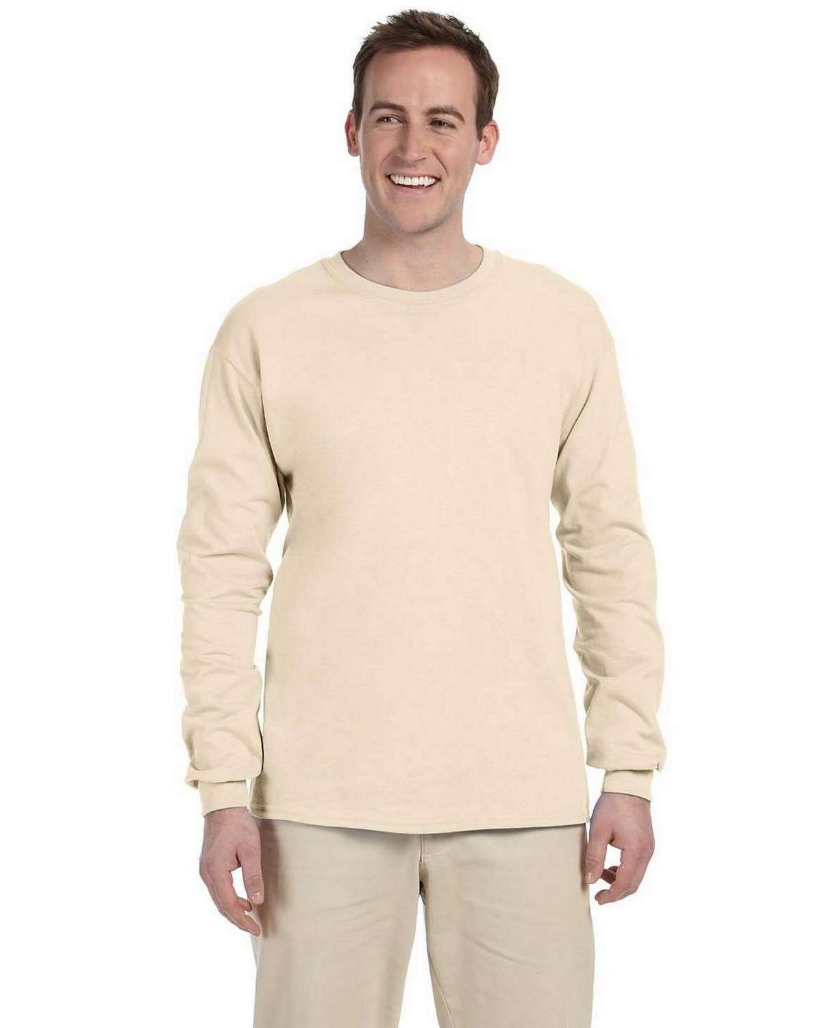 Fruit of the loom 2025 long sleeve t-shirts with pocket