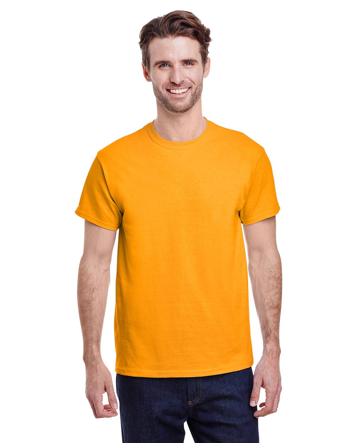 Gildan - Ultra Cotton Maglietta 100% Cotone Uomo  Xxl   Arancio Utbc475 205