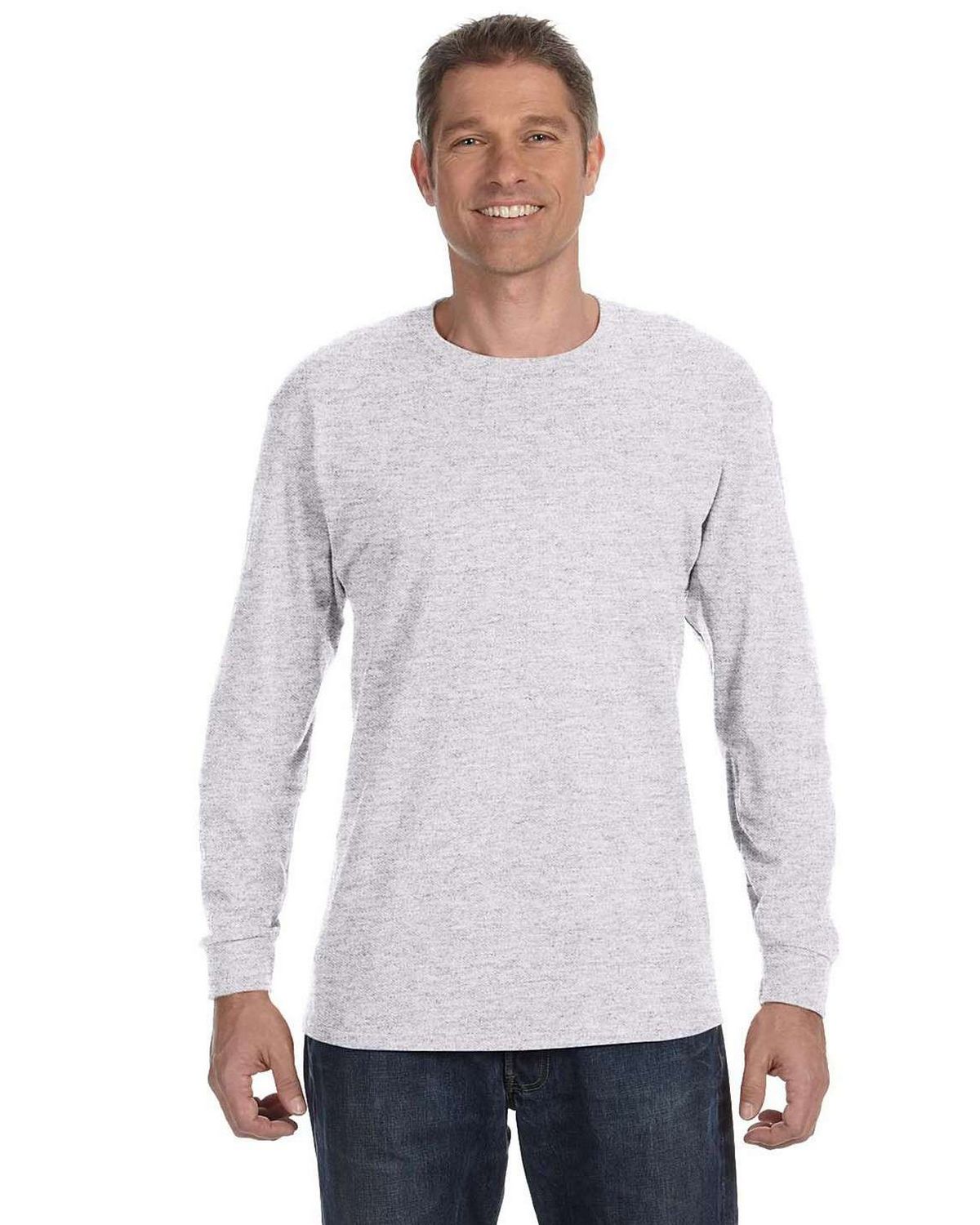 Gildan G5400 Maglietta Uomo A Maniche Lunghe In Cotone Pesante, Confezione Da 2, Colore Marrone, Taglia M, Vestibilità Classica E Polsini A Costine, Ideale Per Serigrafia