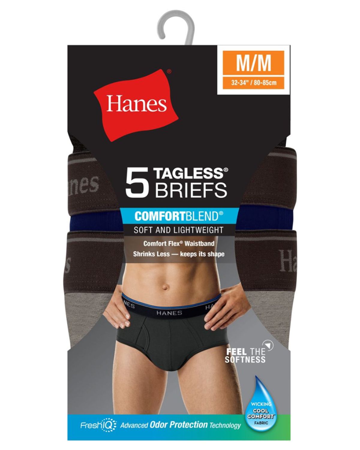 Hanes - Slip Da Uomo, Taglia Grande, Alto, Senza Rialzo Con Fascia In Vita Flessibile, Confezione Da 7, Confezione Da 6 – Assortiti, X-Large - Foto 8