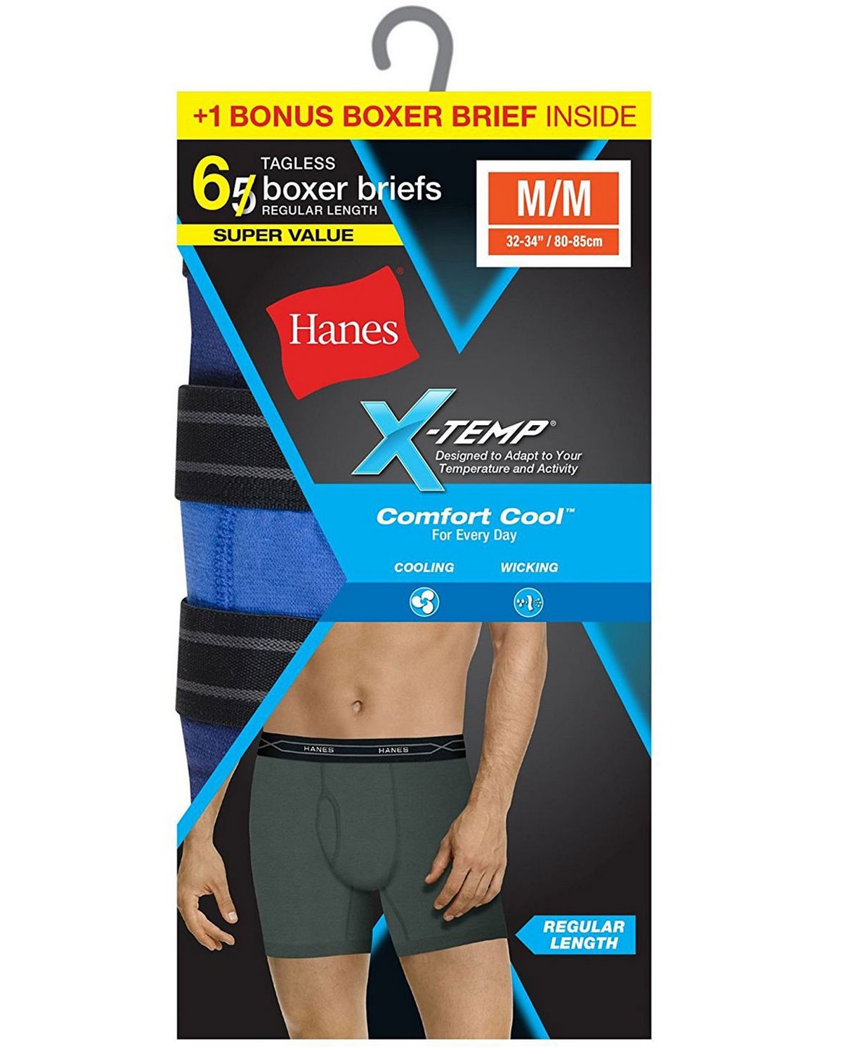 hanes boxers large