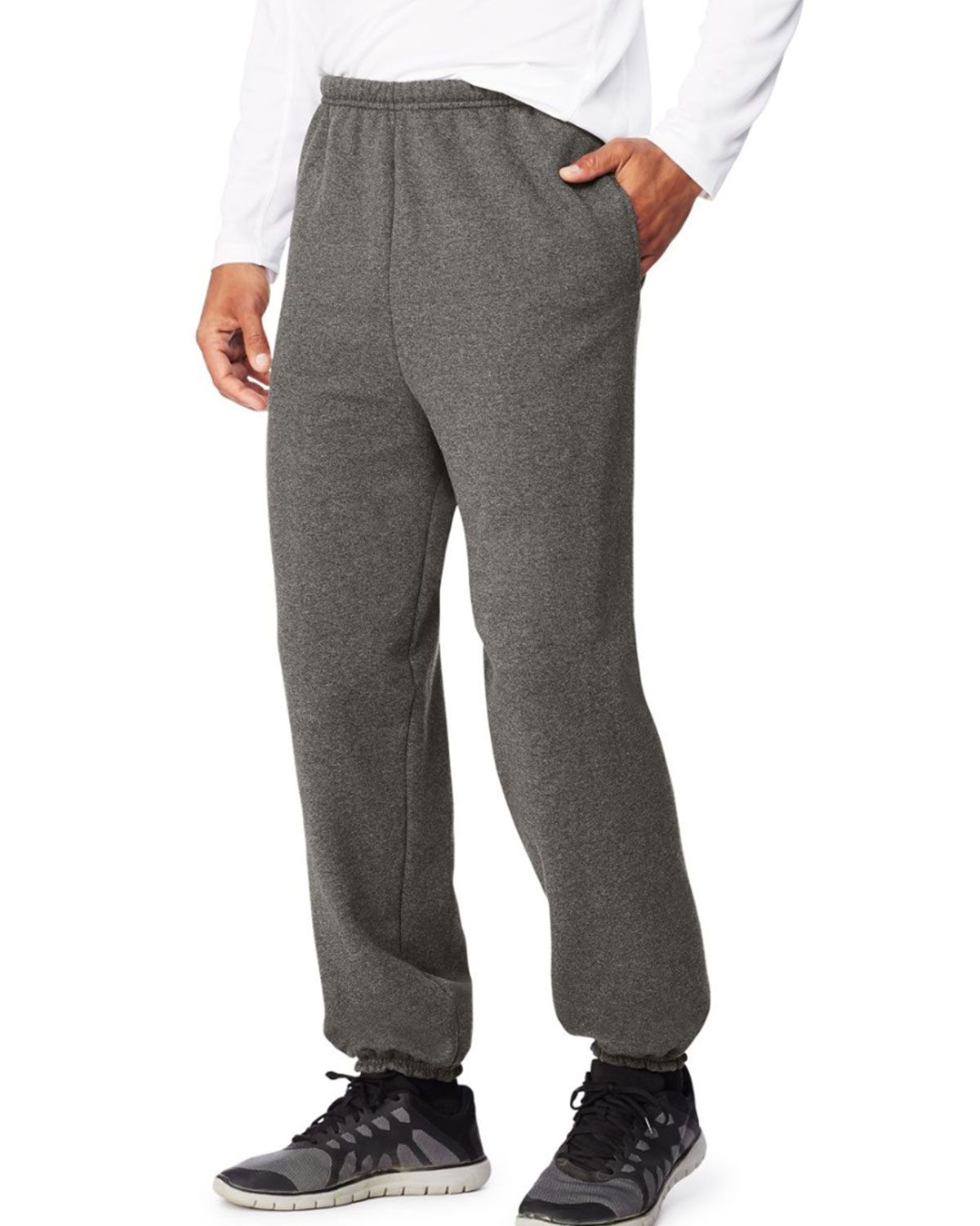 Men's hanes sweatpants with pockets on sale