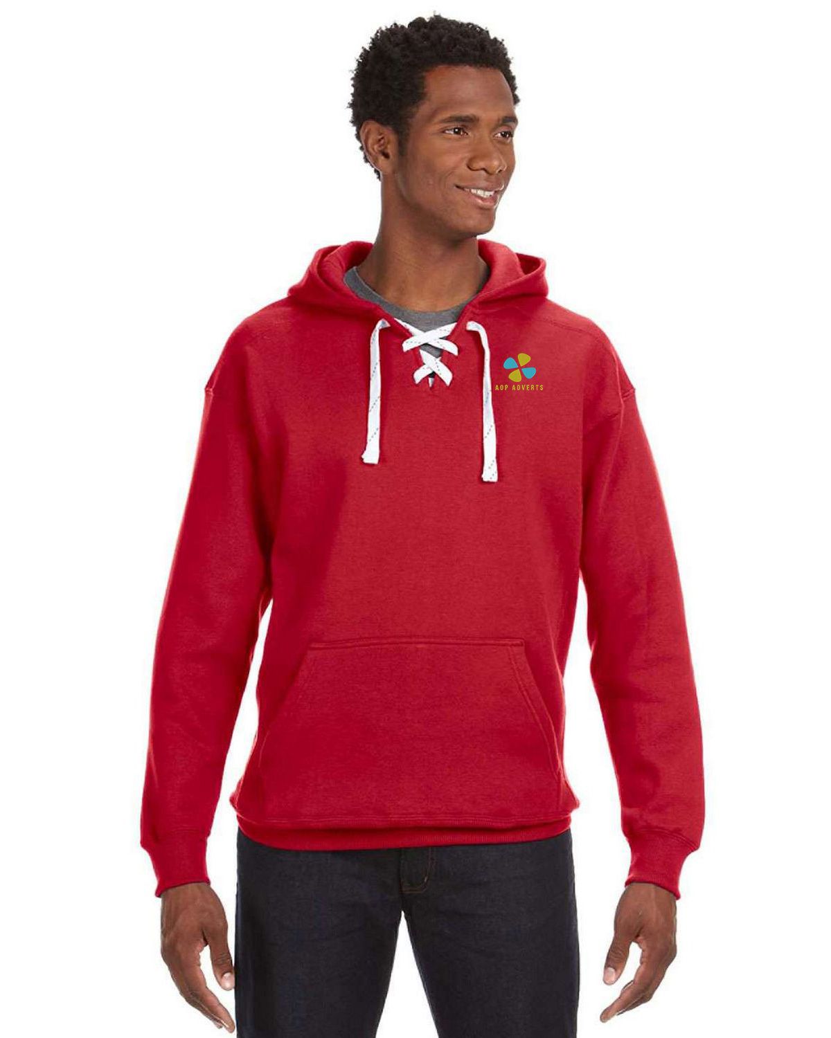 J America J8830 Men's Hockey Hood SweatShirt