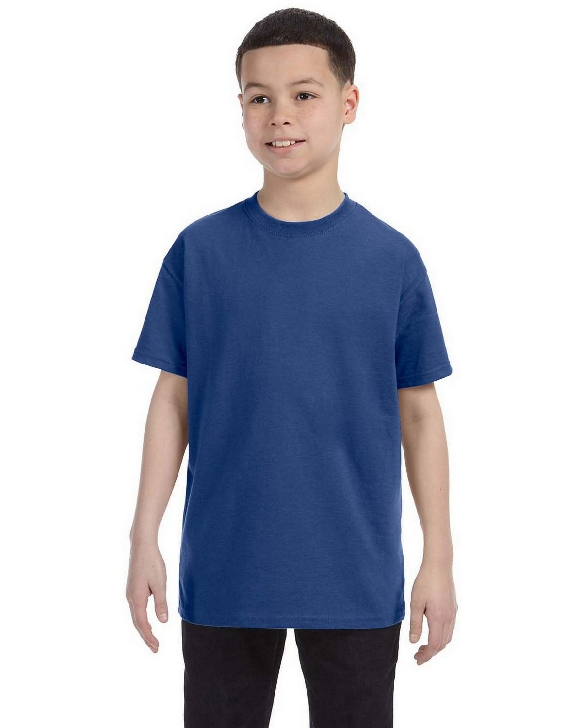 clesste boy Tシャツ size2 fade Blue Custom jerzees 29b youth dri-power 5050 t-shirt
