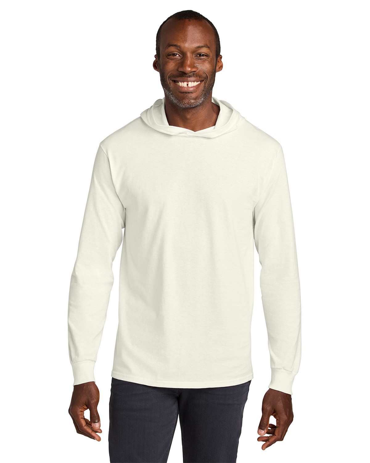 Jerzees 363LH Unisex Classics Cotton Long Sleeve Hooded T-Shirt