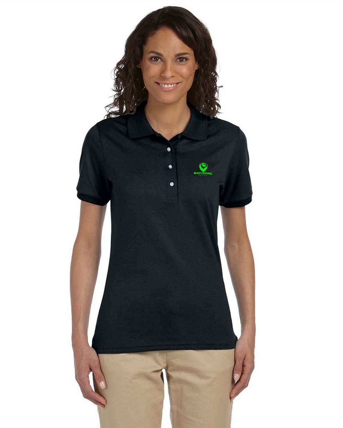 Custom jerzees 437w women's jersey polo with spotshield