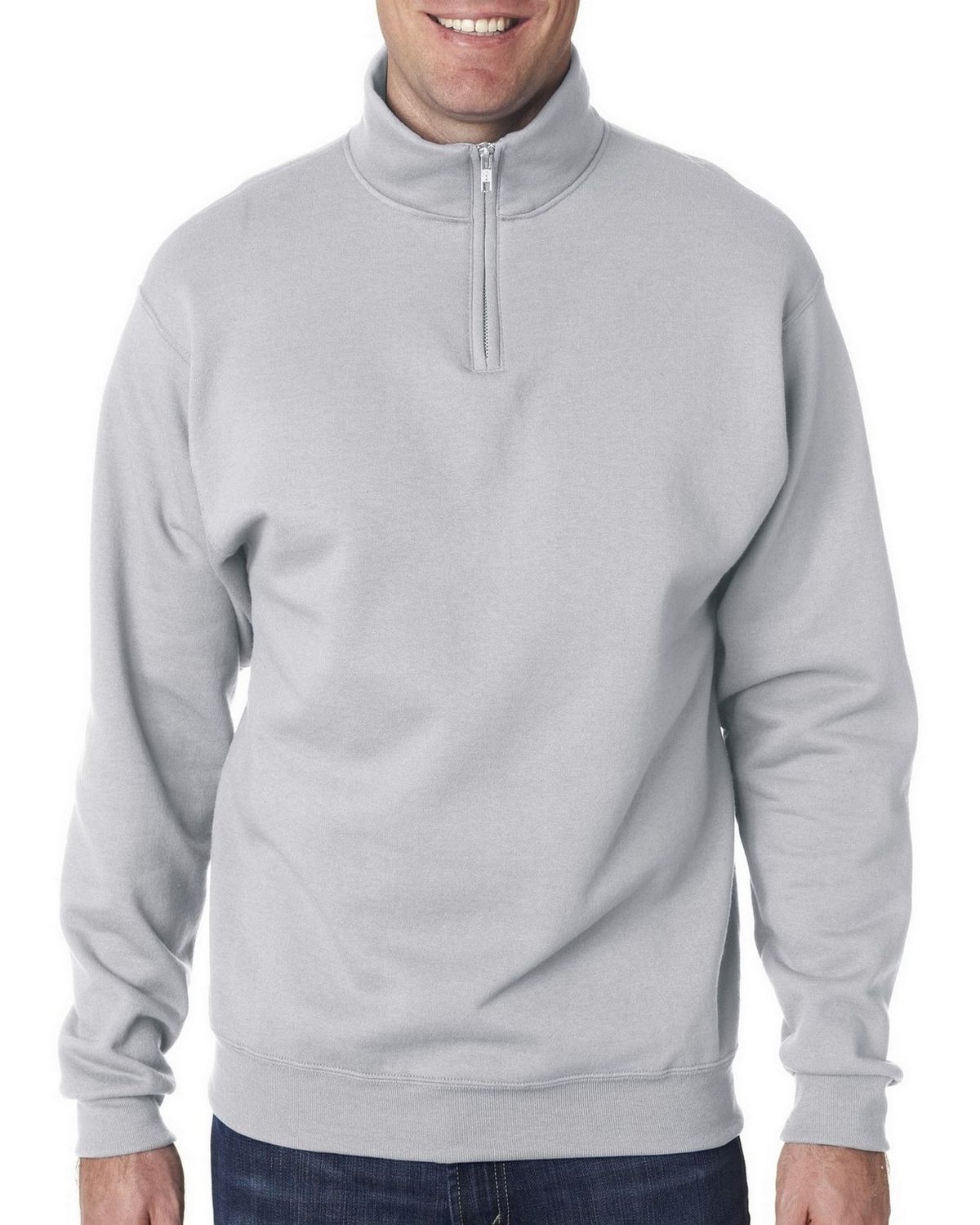 Jerzees 995 Men's NuBlend Quarter-Zip Cadet-Collar Sweatshirt