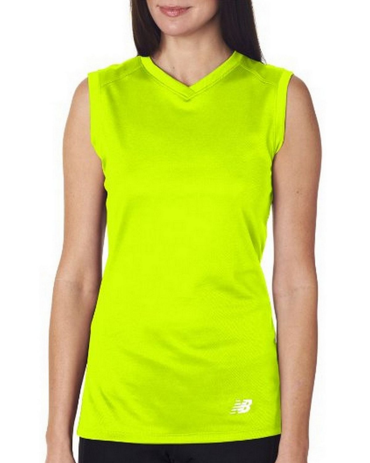 New balance ladies ndurance athletic v neck t shirt best sale