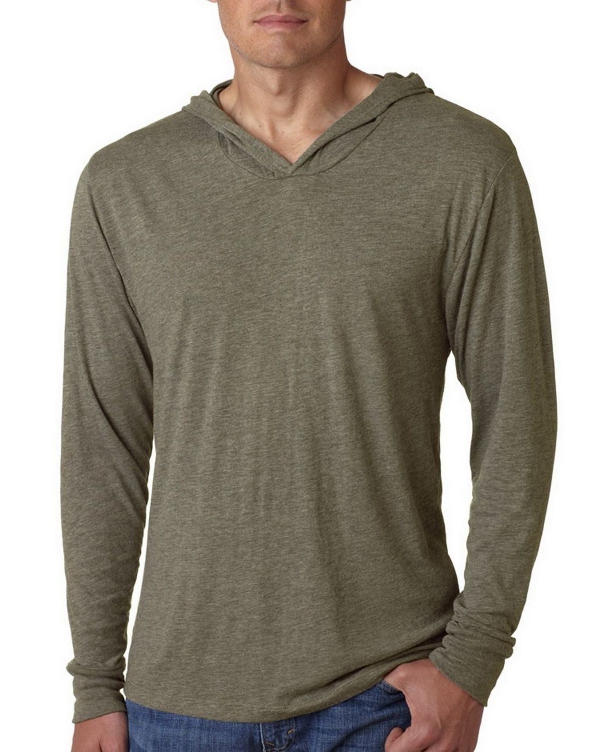 Next Level 6021 Men's Triblend Long Sleeve Hoodie