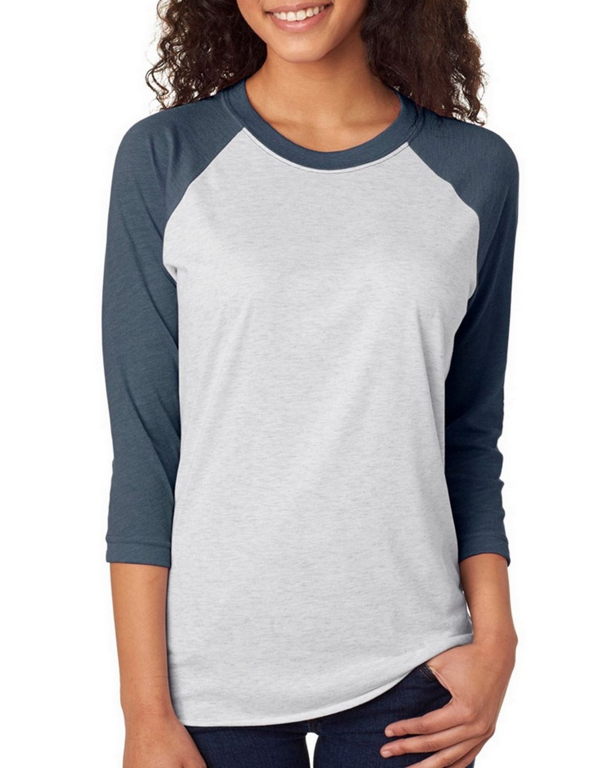 Next Level 6051 Triblend 3/4-Sleeve Raglan Unisex Tee
