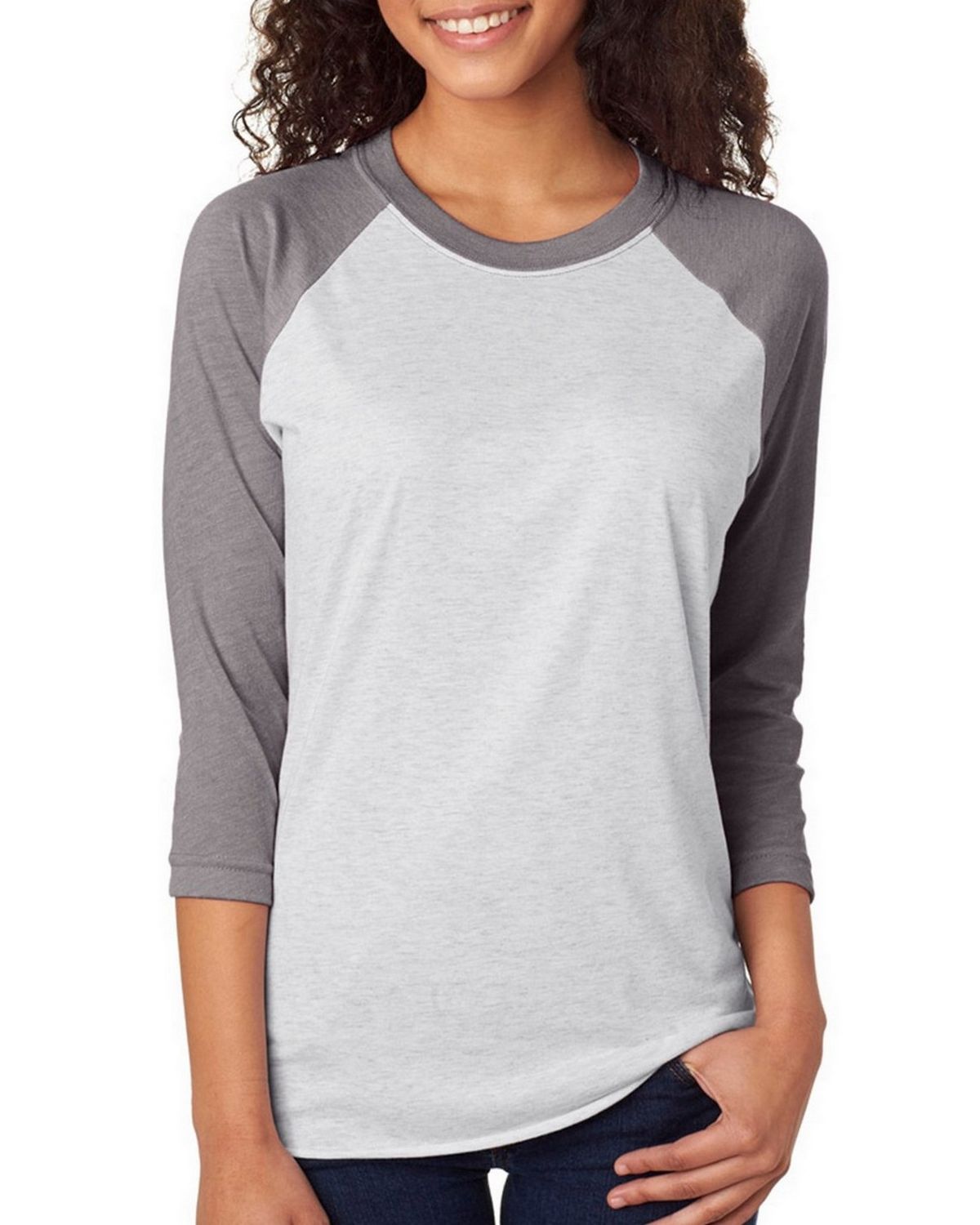 Next Level 6051 Triblend 3/4-Sleeve Raglan Unisex Tee