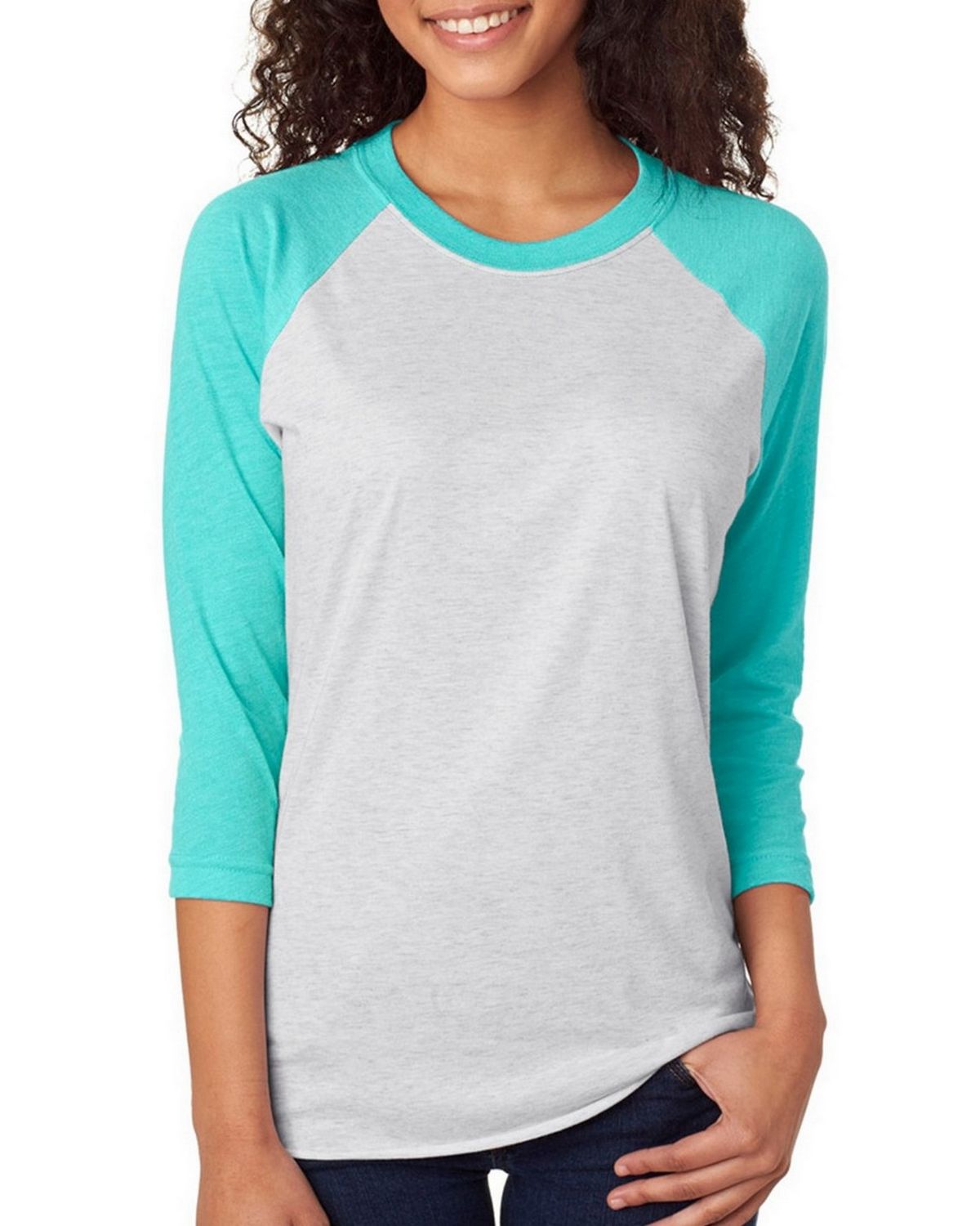 Next Level 6051 Triblend 3/4-Sleeve Raglan Unisex Tee