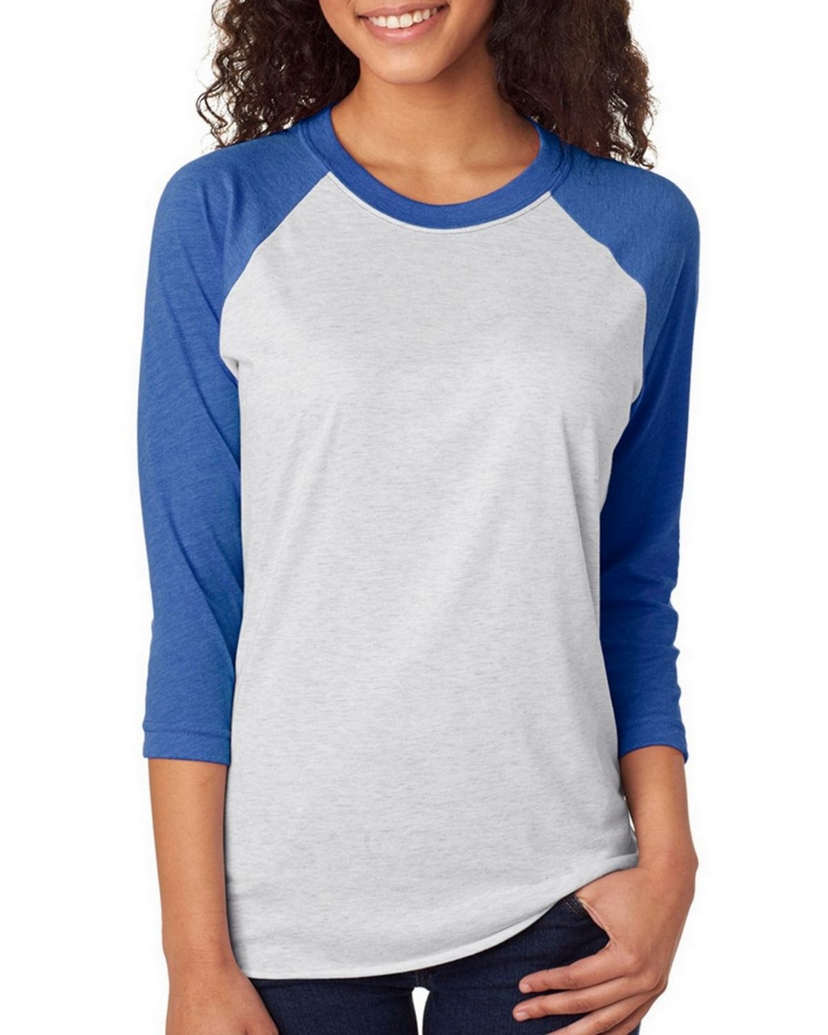 Next Level 6051 Triblend 3/4-Sleeve Raglan Unisex Tee