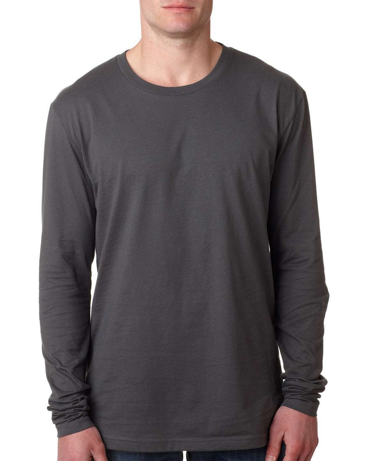 Heather Grey Next Level 3601 Next Level 3601 Men's Long-Sleeve