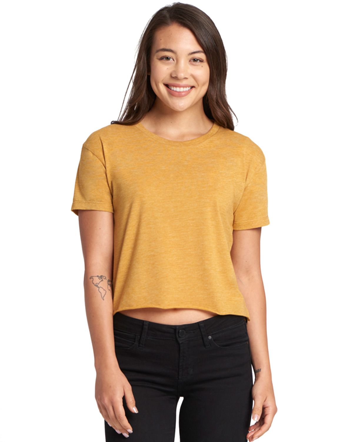 Tシャツ・カットソー [ZEROPLANET] Unbalanced Emblem Crop Top [2 COLOR] ZEROPLANET] Unbalanced Emblem Crop Top [2 COLOR] (ZEROPLANET