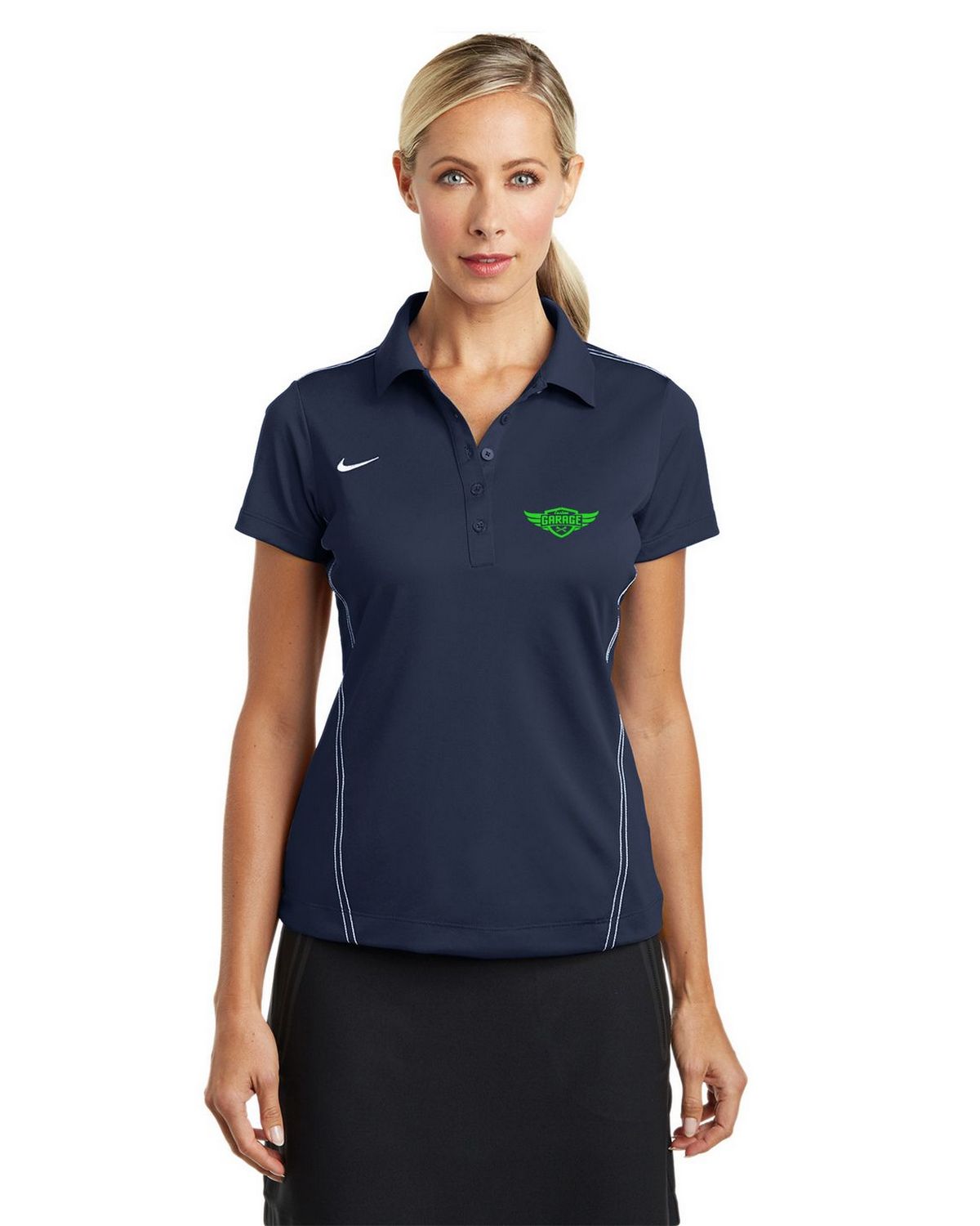 Nike Golf 452885 Women's Dri-FIT Sport Swoosh Pique Polo Shirt