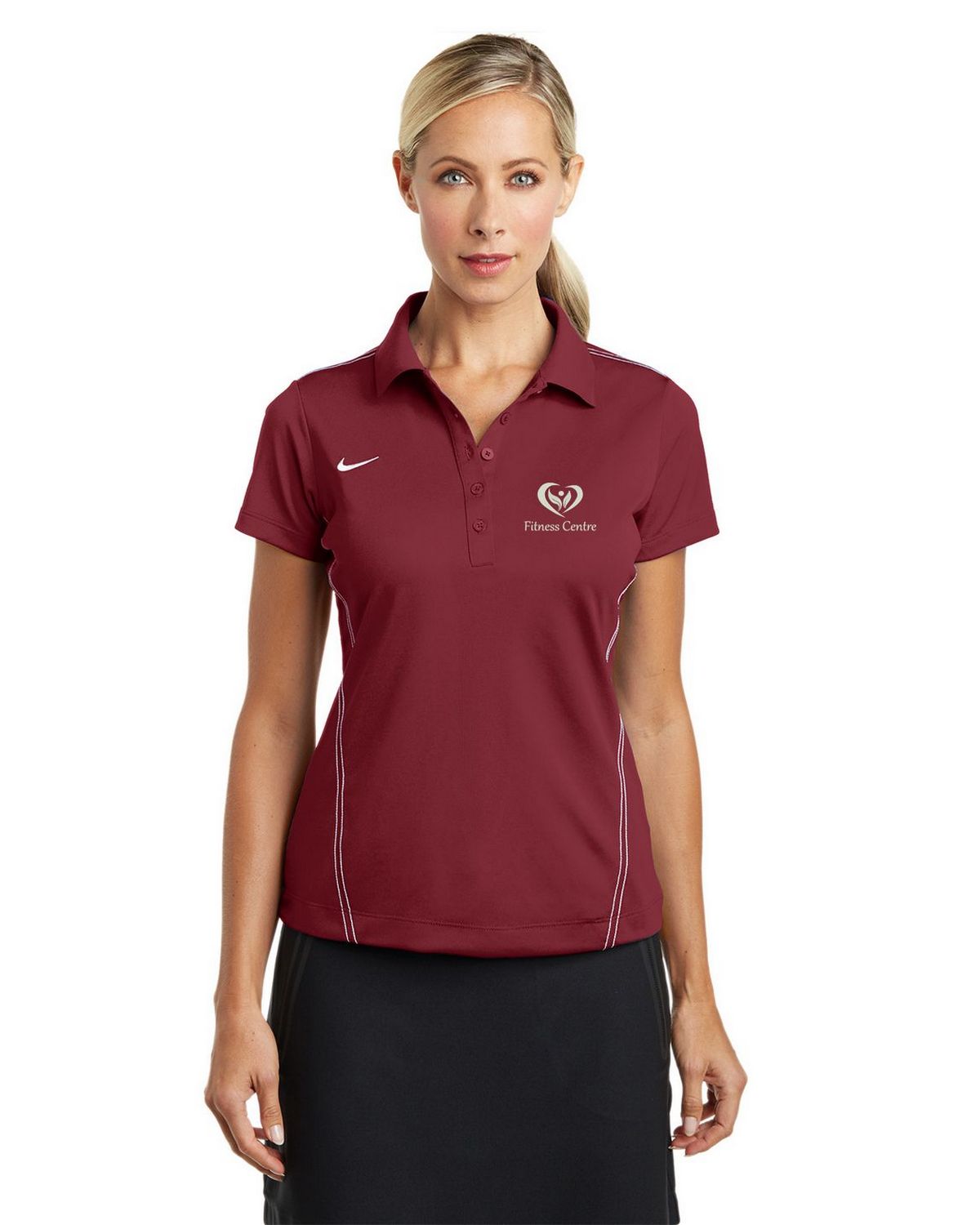 maroon nike golf shirt