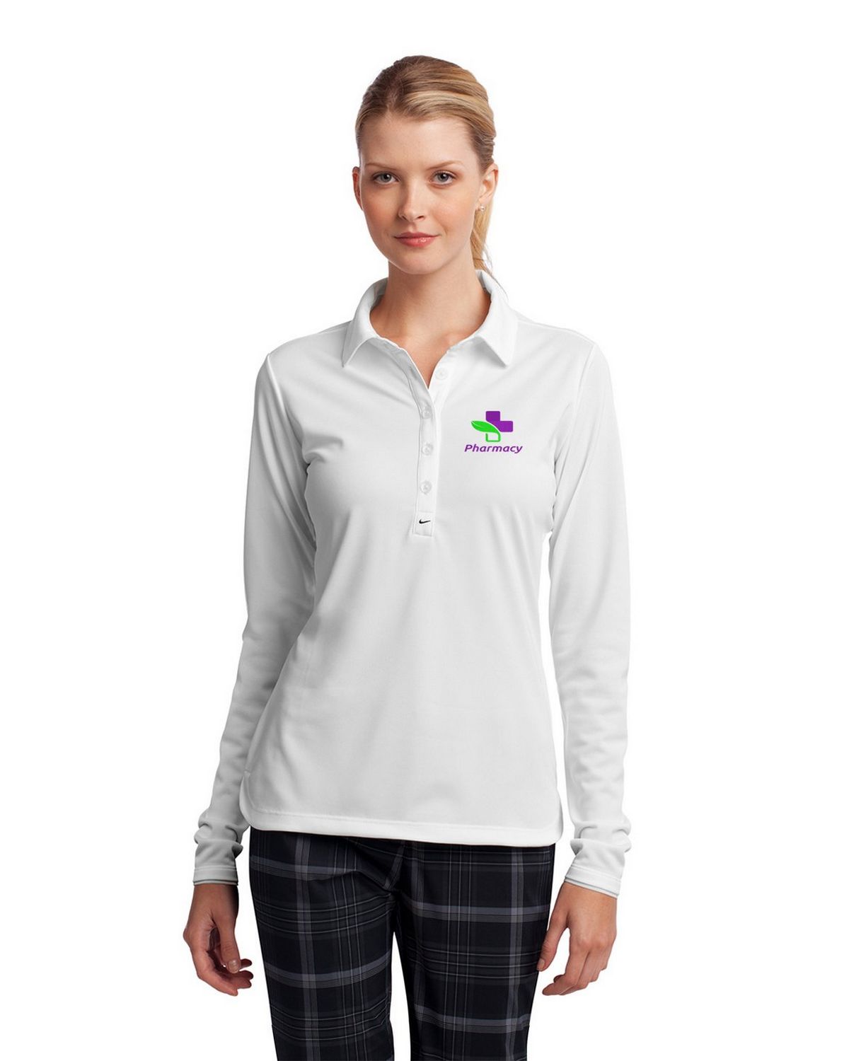 Nike Golf 545322 Women's Long Sleeve Dri-FIT Stretch Tech Polo Shirt, image size:1200x1500