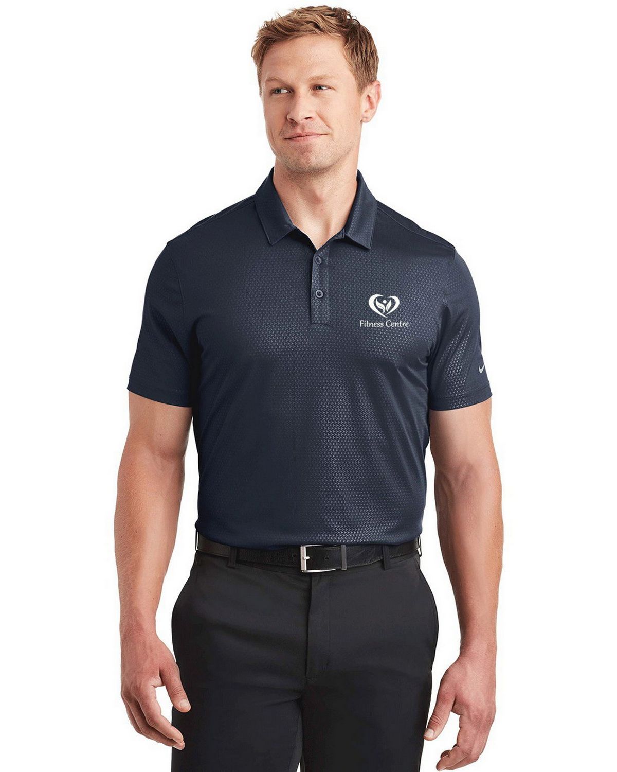 Nike Golf 838964 Men's Dri-FIT Tri- Blade Polo Shirt