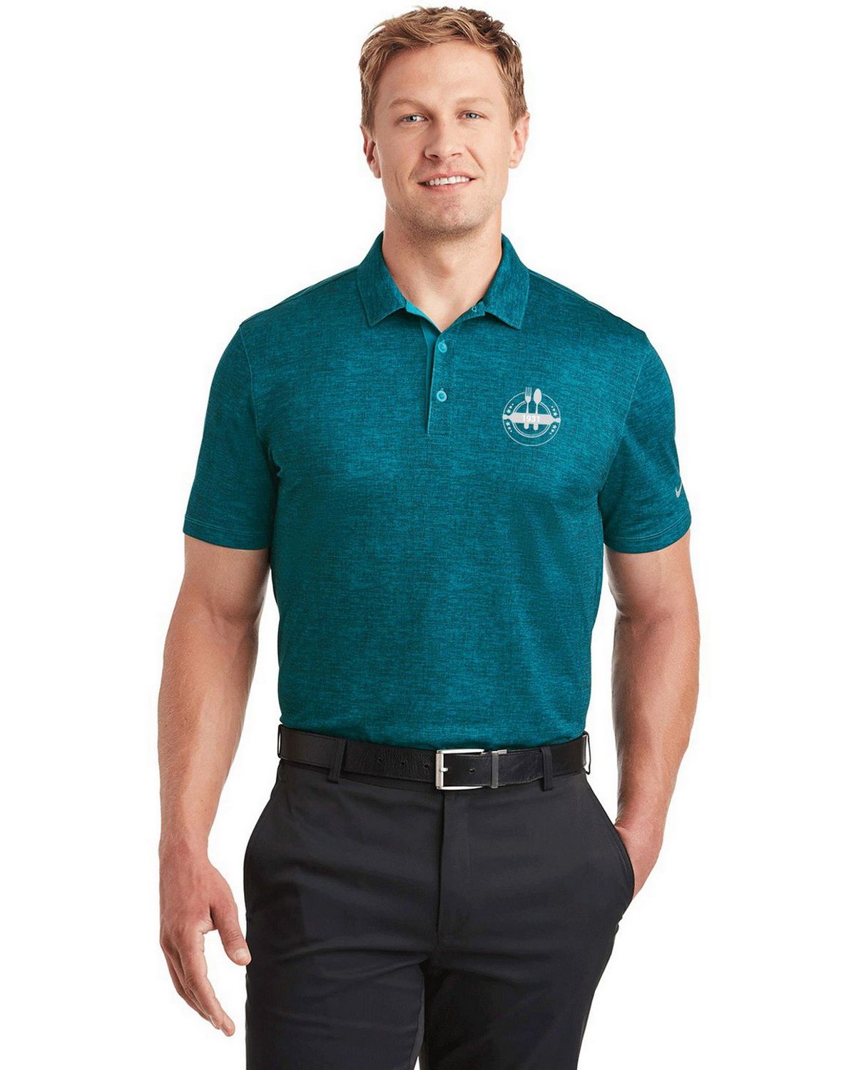 Nike Golf 838965 Nike Golf 838965 Dri-FIT Crosshatch Polo Shirt