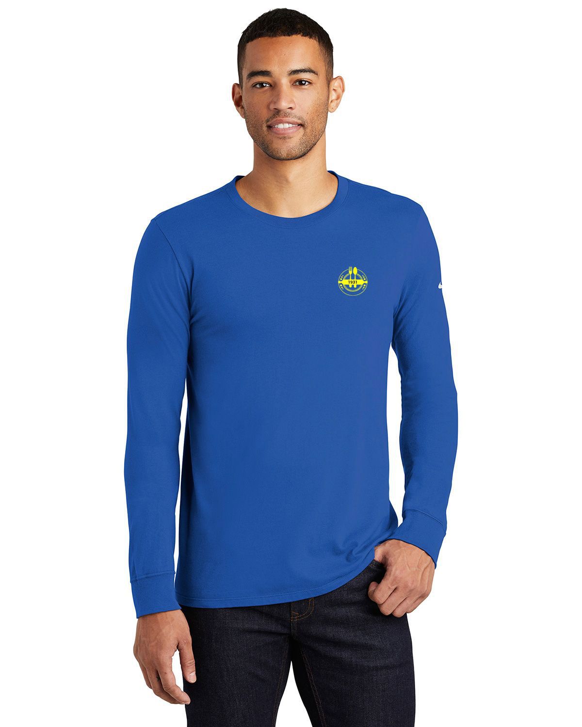 nike core cotton long sleeve tee