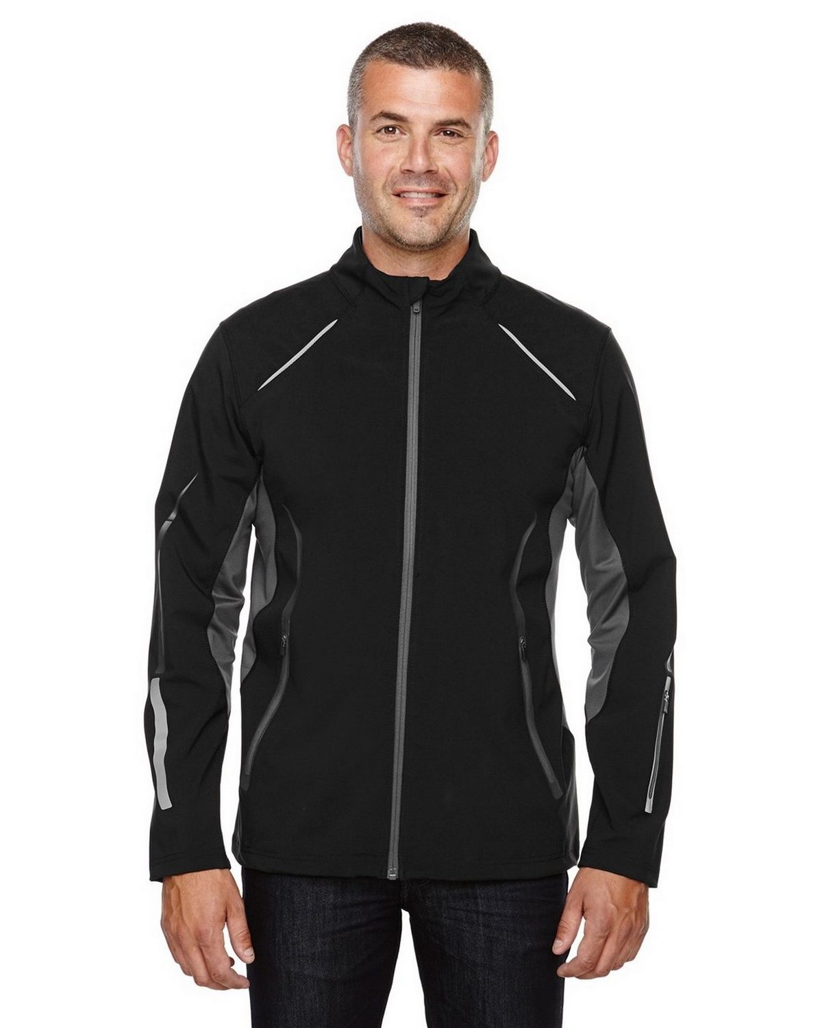 North End 88678 North End 88678 Men s Light Bonded Hybrid Soft Shell Jacket