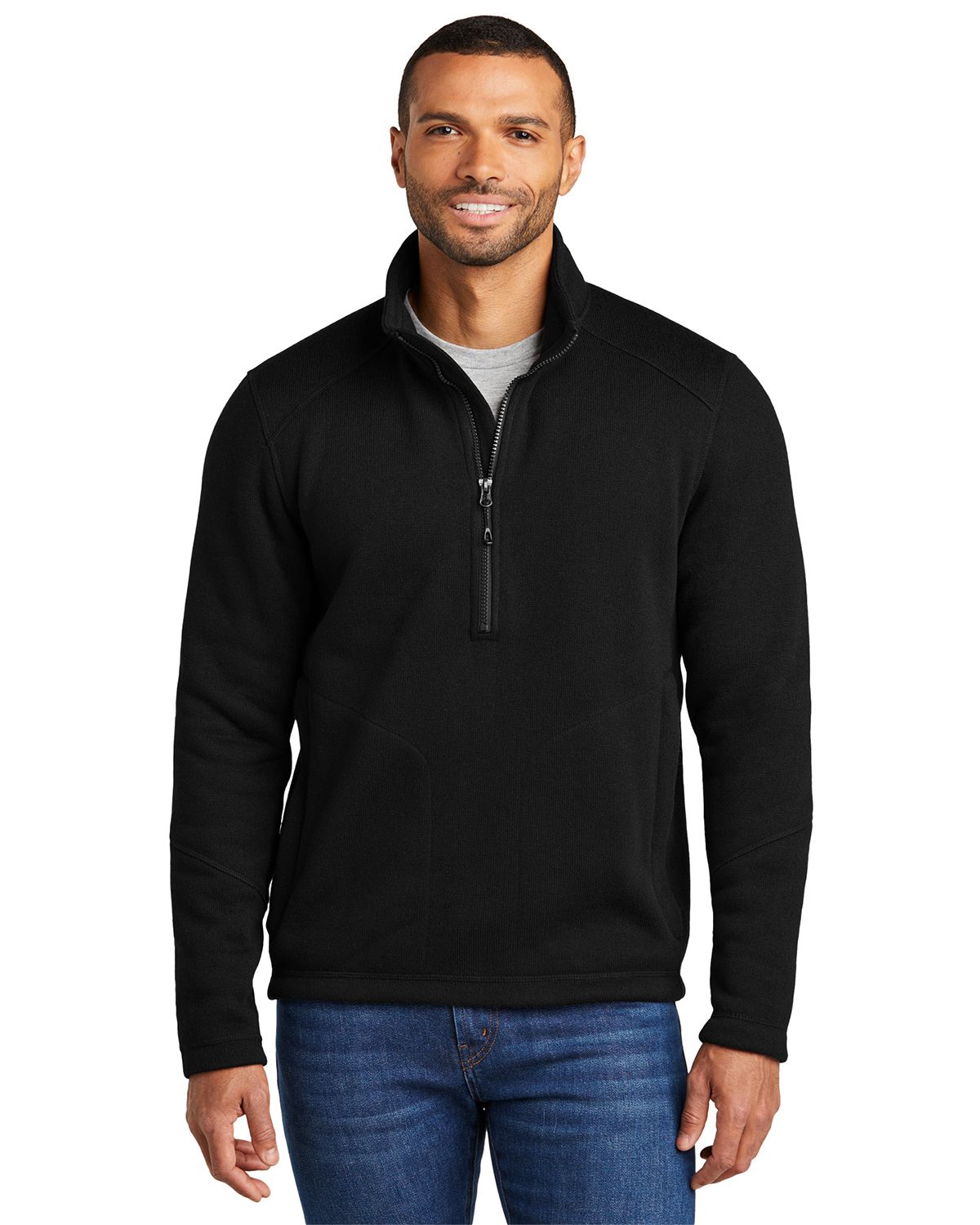 Port Authority F426 Men's Arc Sweater Fleece 1/4-Zip