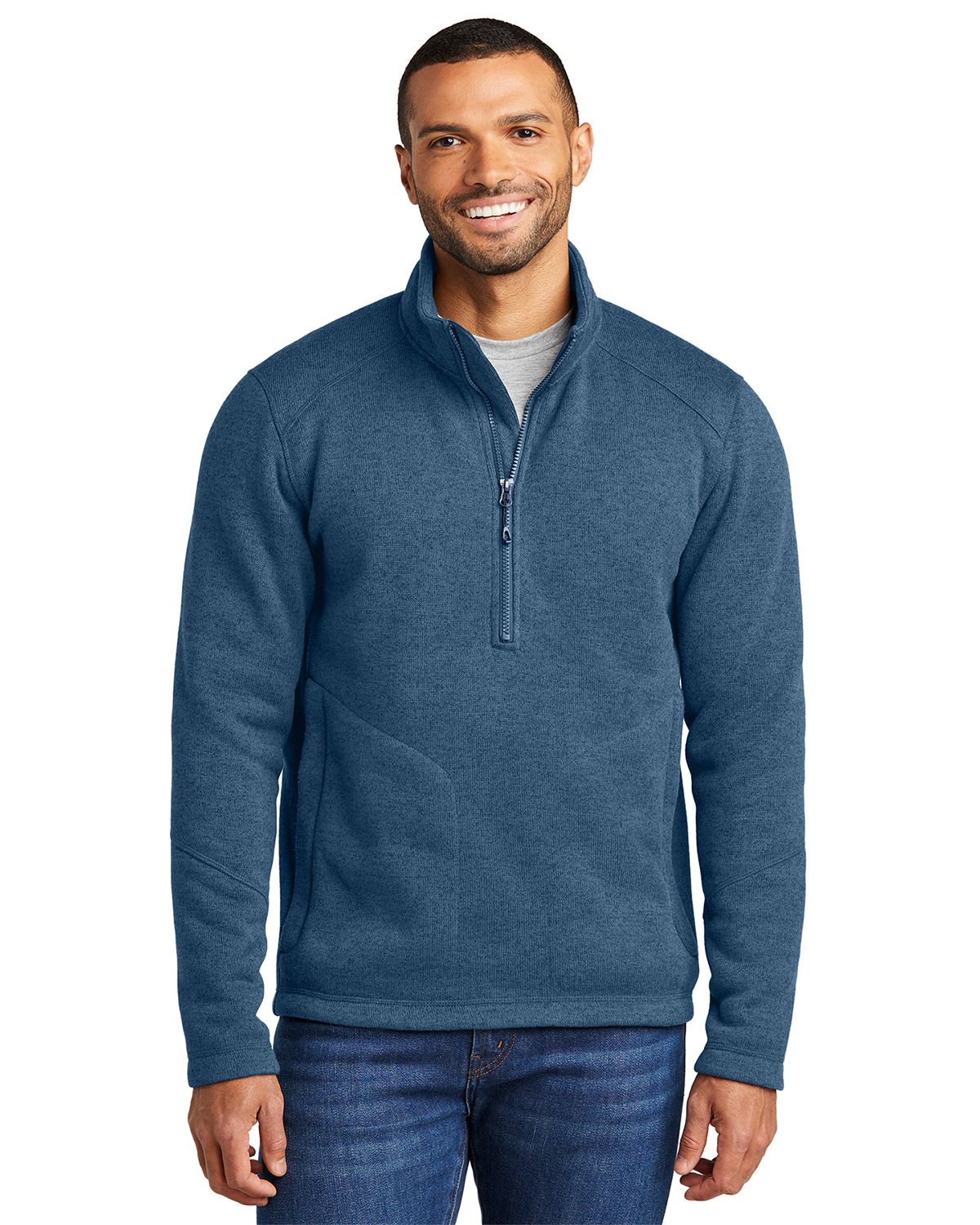 Port Authority F426 Men's Arc Sweater Fleece 1/4-Zip