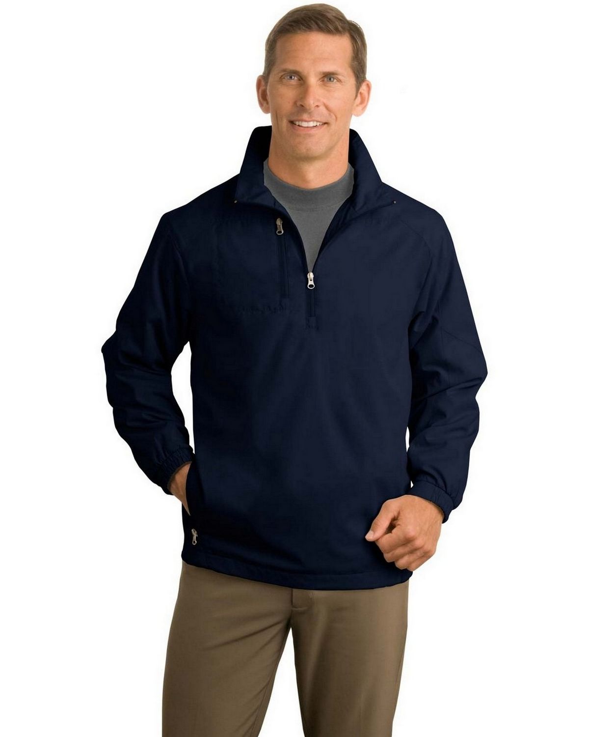 Port Authority J703 Men's 1/2-Zip Wind Jacket