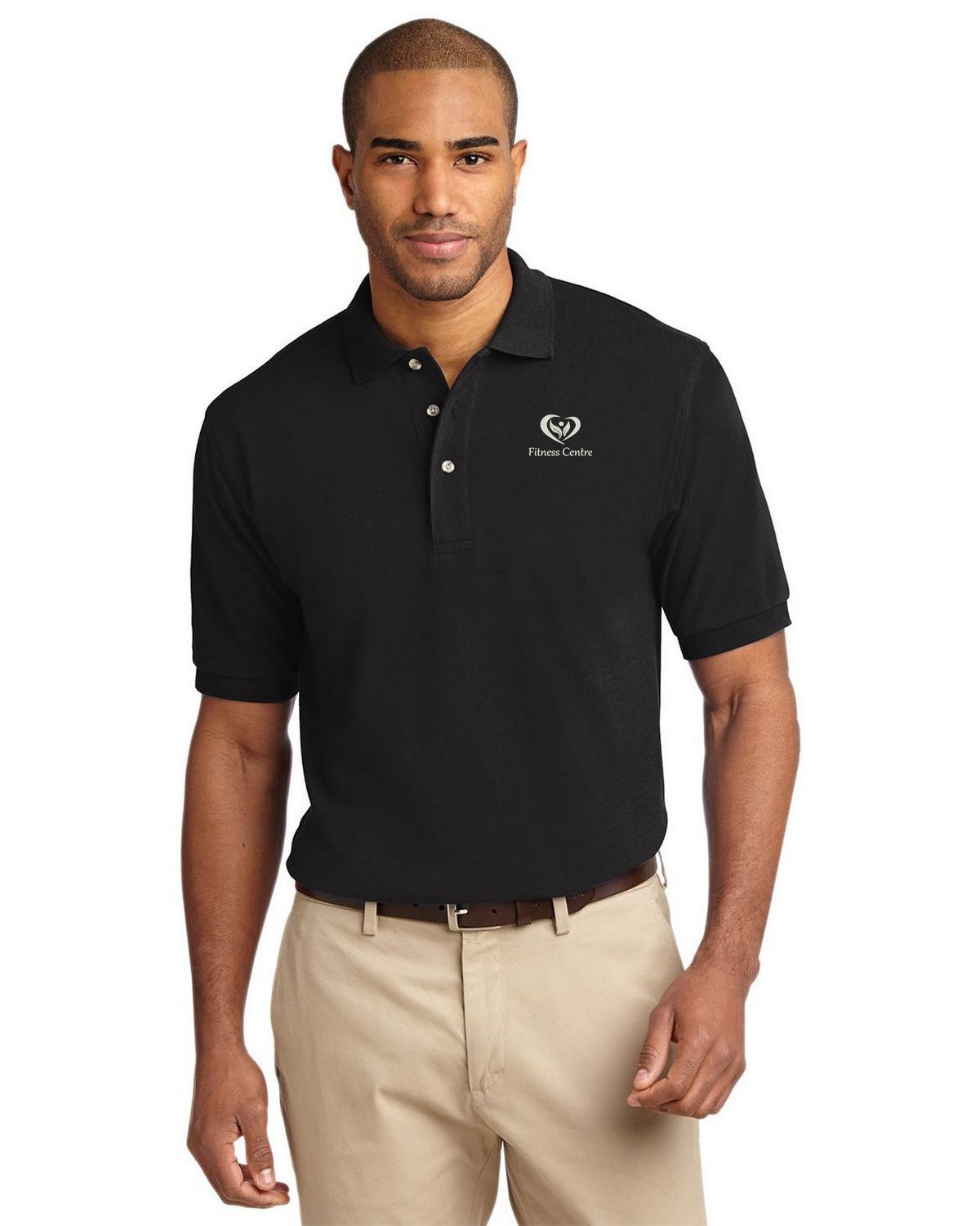 【KHAKI】Embroidery polo shirt Custom Embroidery Polo Shirt | Print On Demand