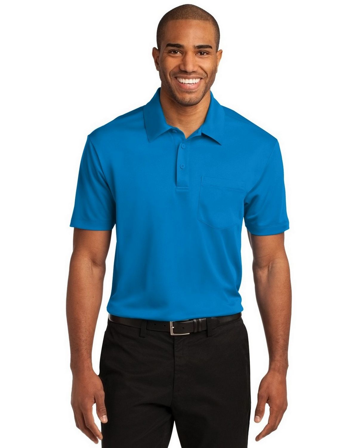 Port Authority K540P Men's Silk Touch Performance Pocket Polo