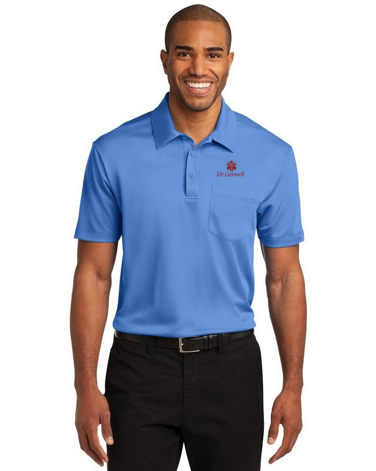 Port Authority K540P Men's Silk Touch Performance Pocket Polo