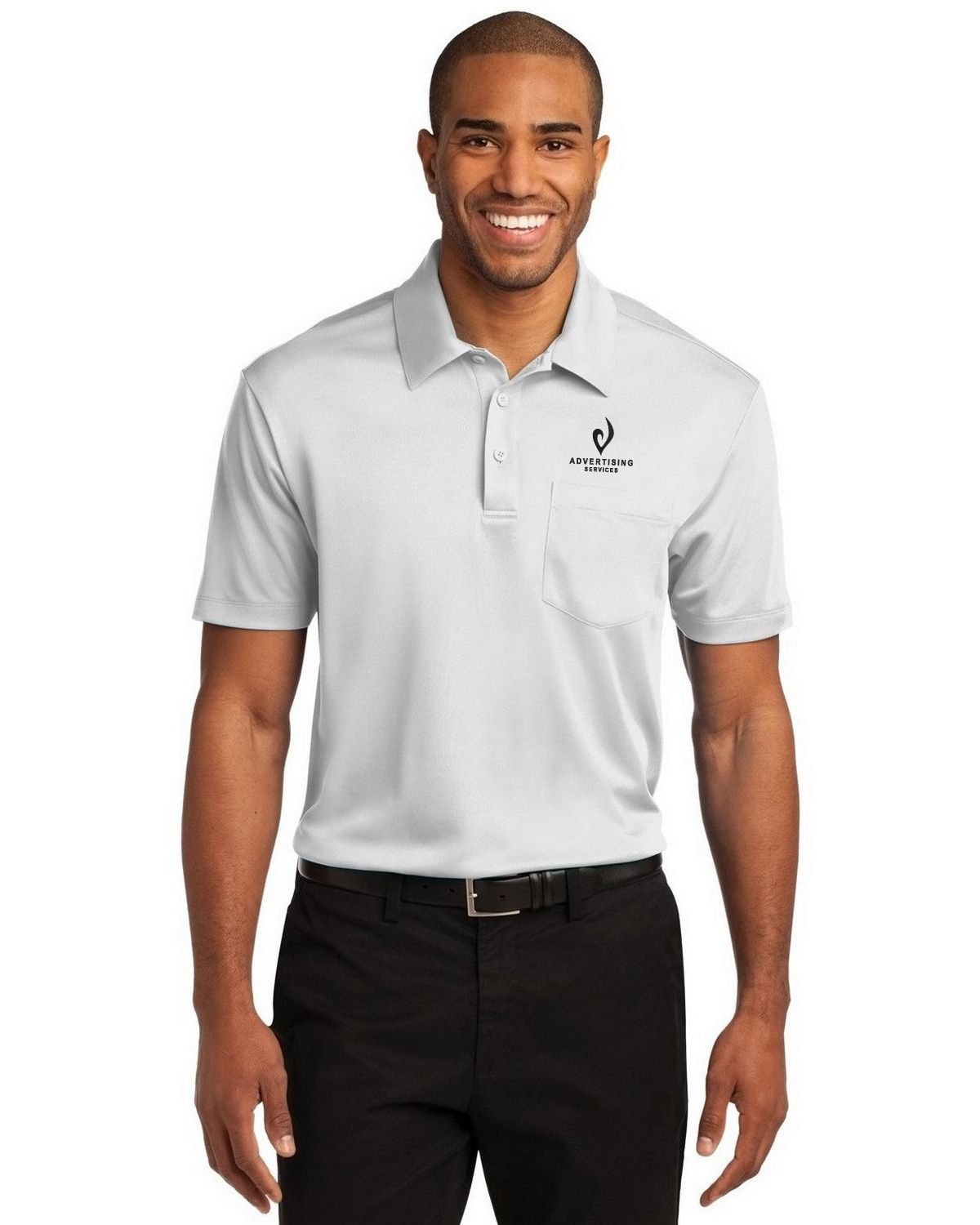Port Authority K540P Men's Silk Touch Performance Pocket Polo