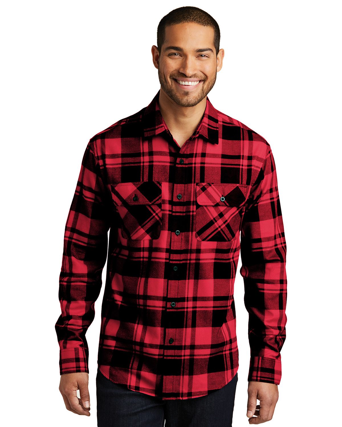 Port Authority W668 Men's Plaid Flannel Shirt
