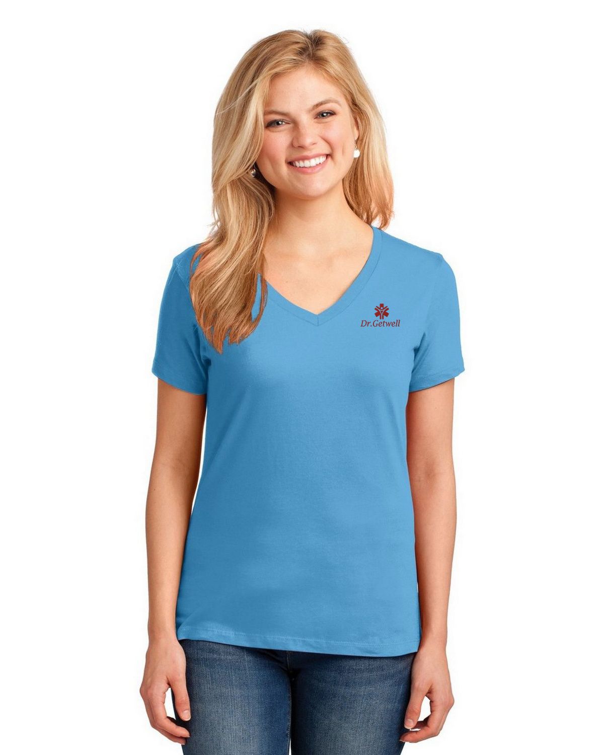 Port & Company LPC54V | Port & Company LPC54V Women's V-Neck T-Shirt